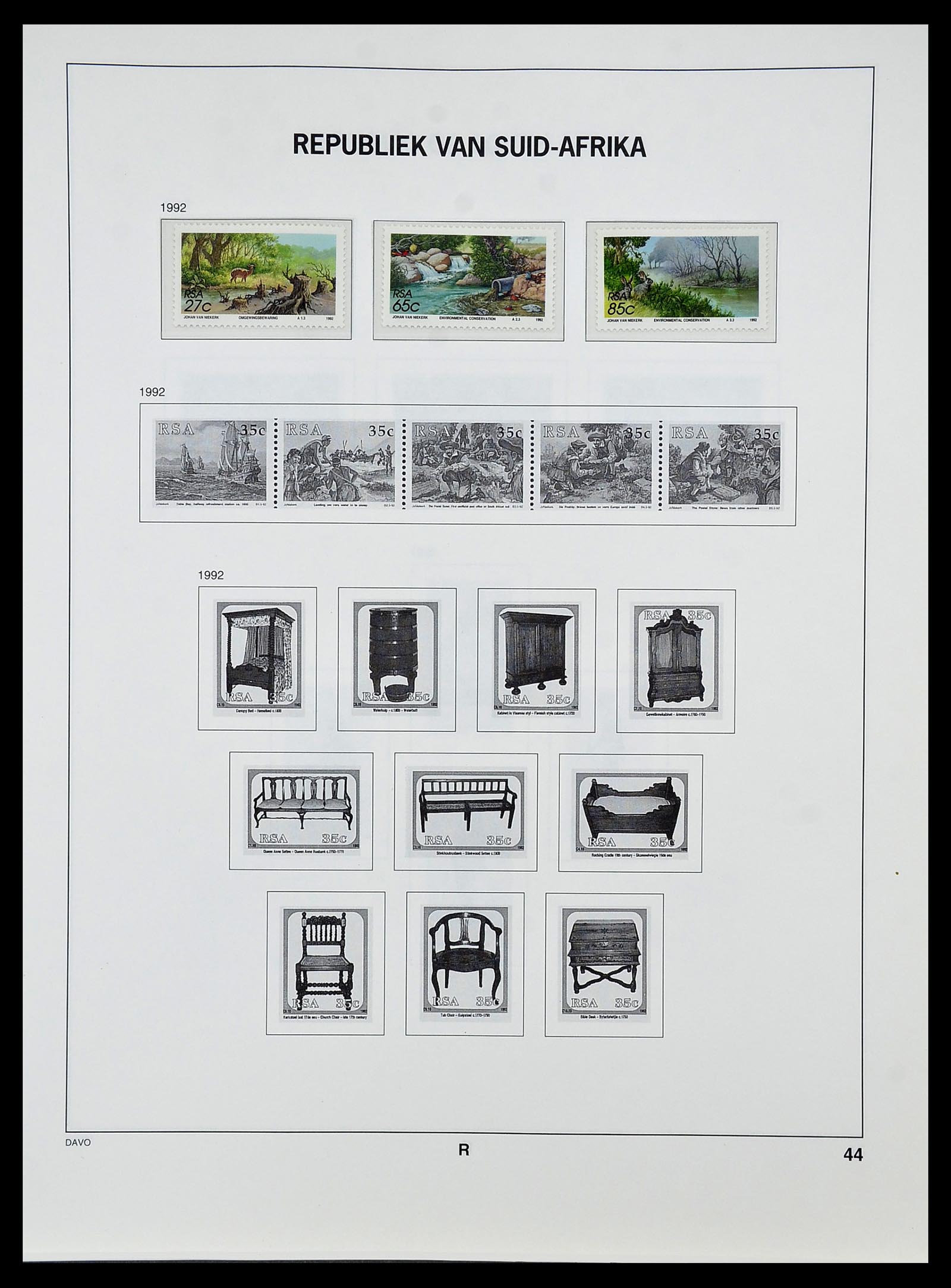 34533 070 - Postzegelverzameling 34533 Zuid Afrika 1870-2000.