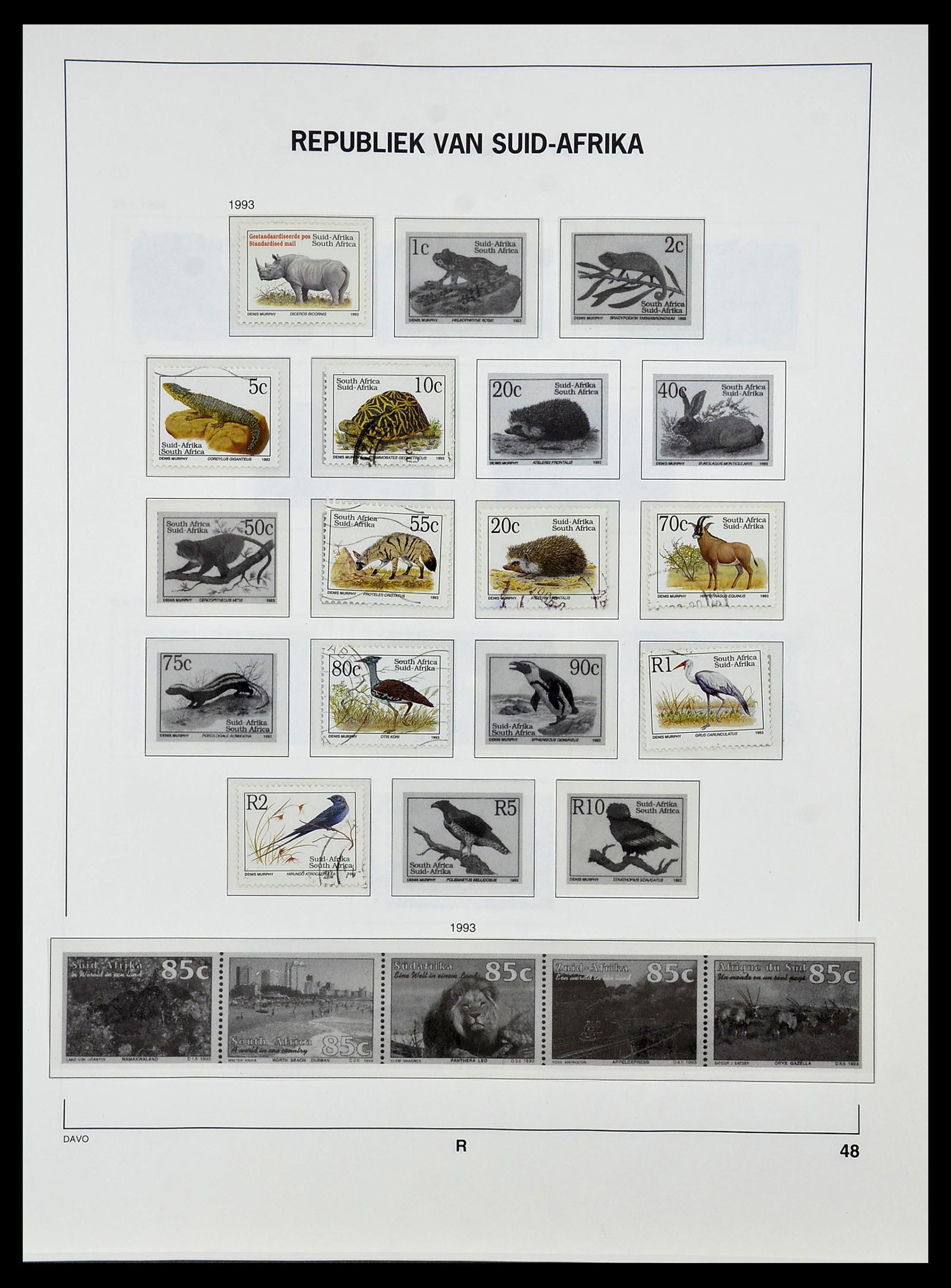 34533 073 - Postzegelverzameling 34533 Zuid Afrika 1870-2000.
