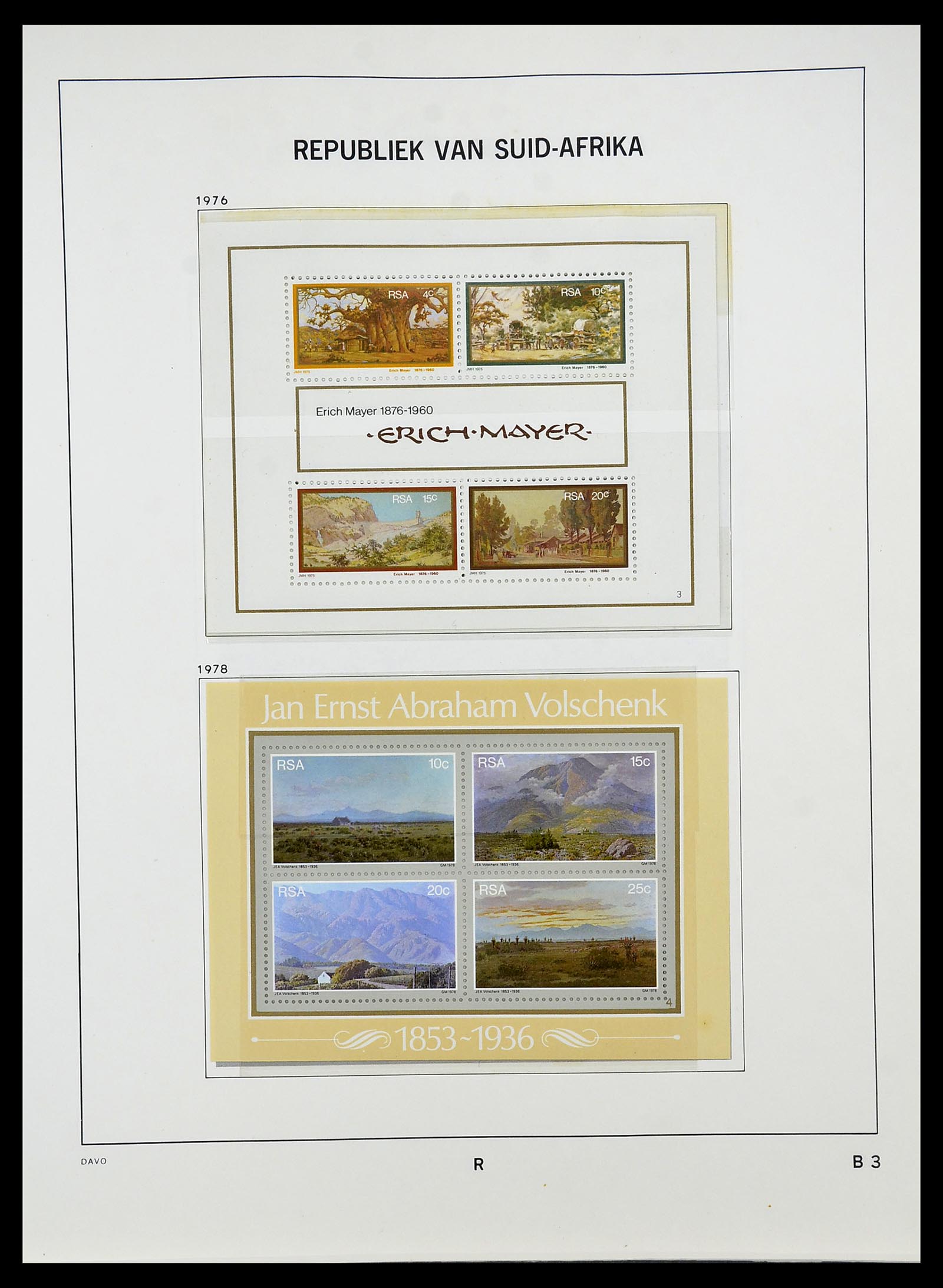 34533 077 - Postzegelverzameling 34533 Zuid Afrika 1870-2000.