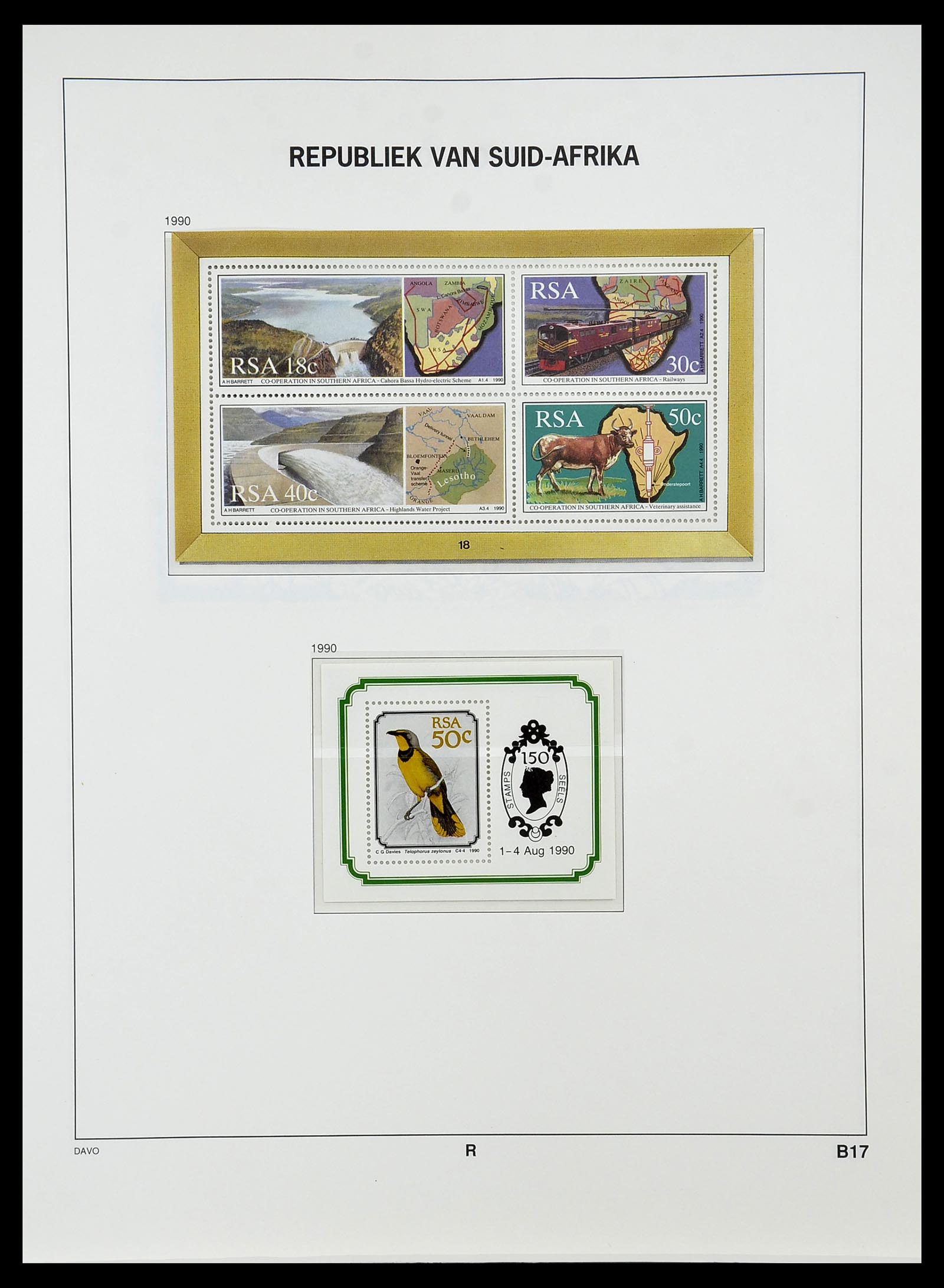 34533 091 - Postzegelverzameling 34533 Zuid Afrika 1870-2000.