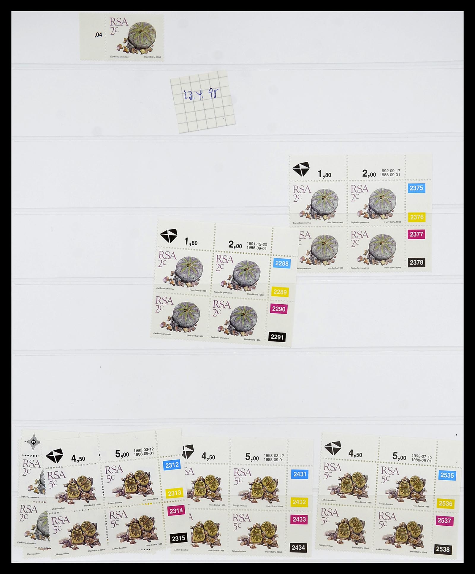 34533 455 - Postzegelverzameling 34533 Zuid Afrika 1870-2000.