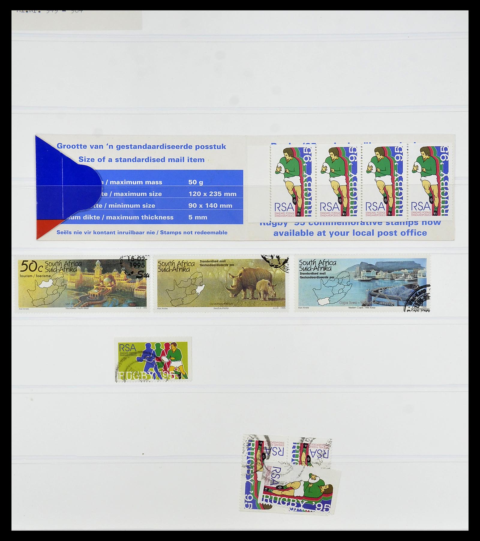 34533 496 - Postzegelverzameling 34533 Zuid Afrika 1870-2000.