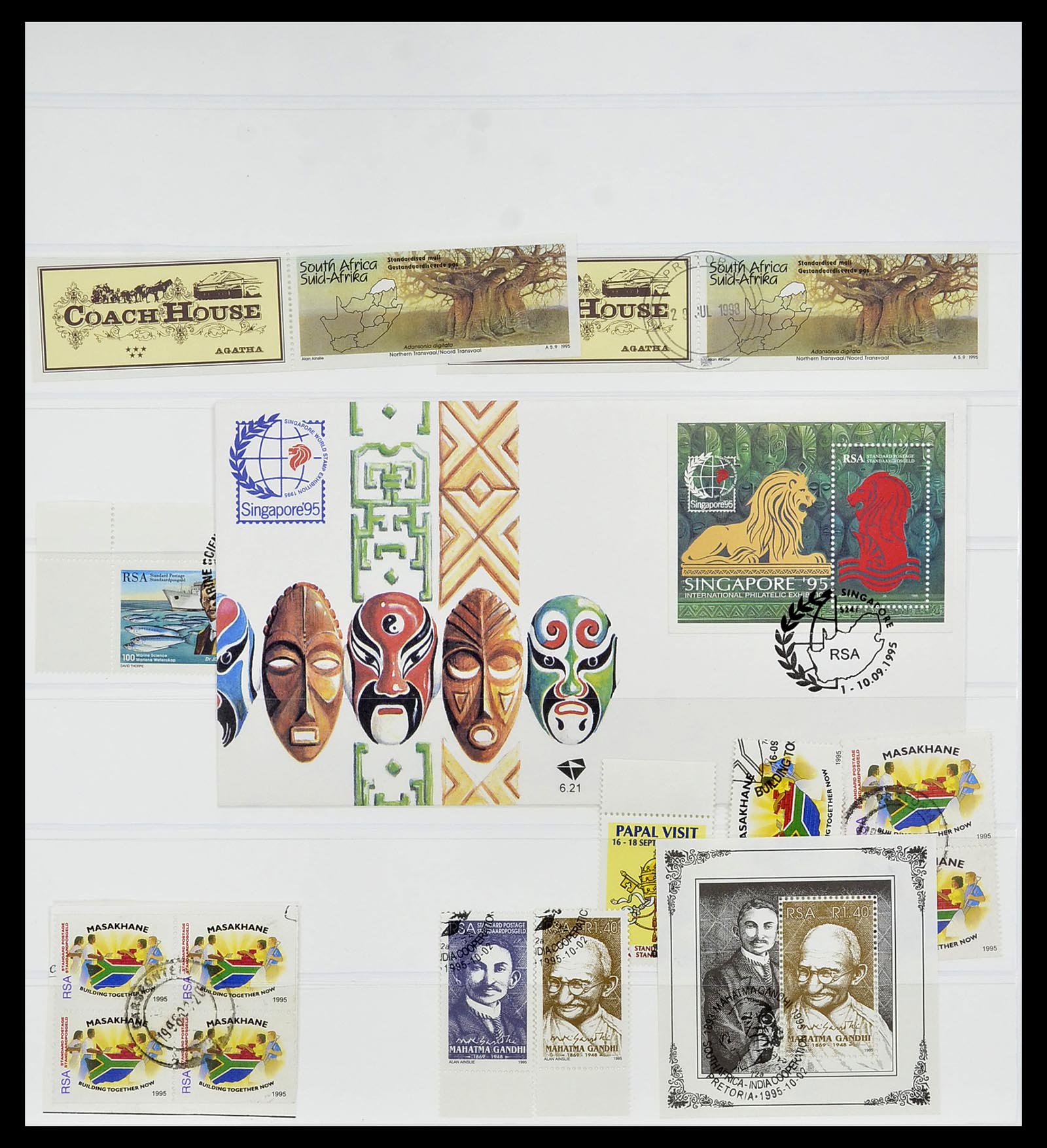 34533 498 - Postzegelverzameling 34533 Zuid Afrika 1870-2000.