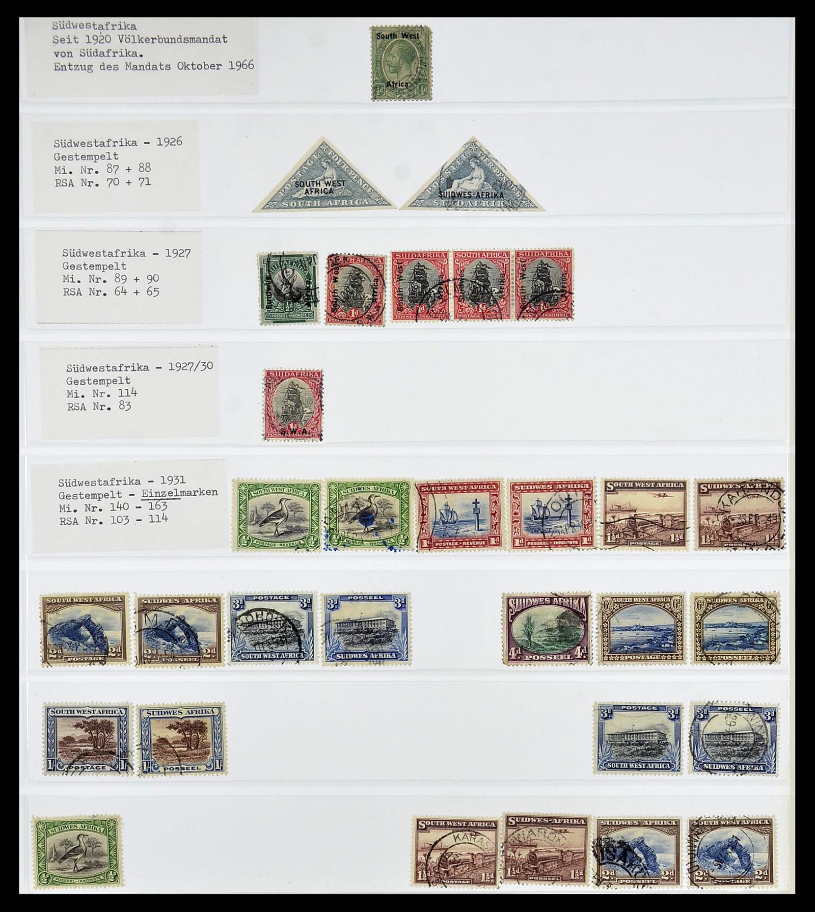 34533 501 - Postzegelverzameling 34533 Zuid Afrika 1870-2000.