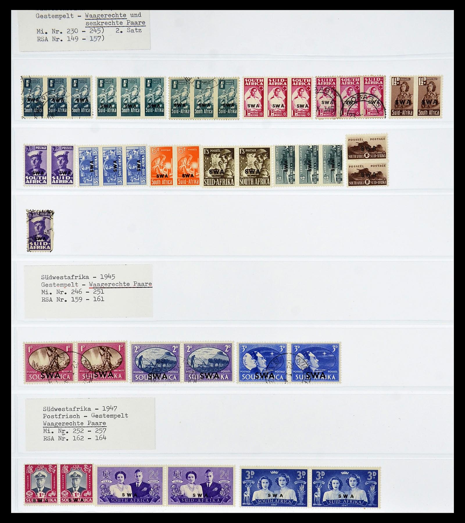 34533 506 - Postzegelverzameling 34533 Zuid Afrika 1870-2000.