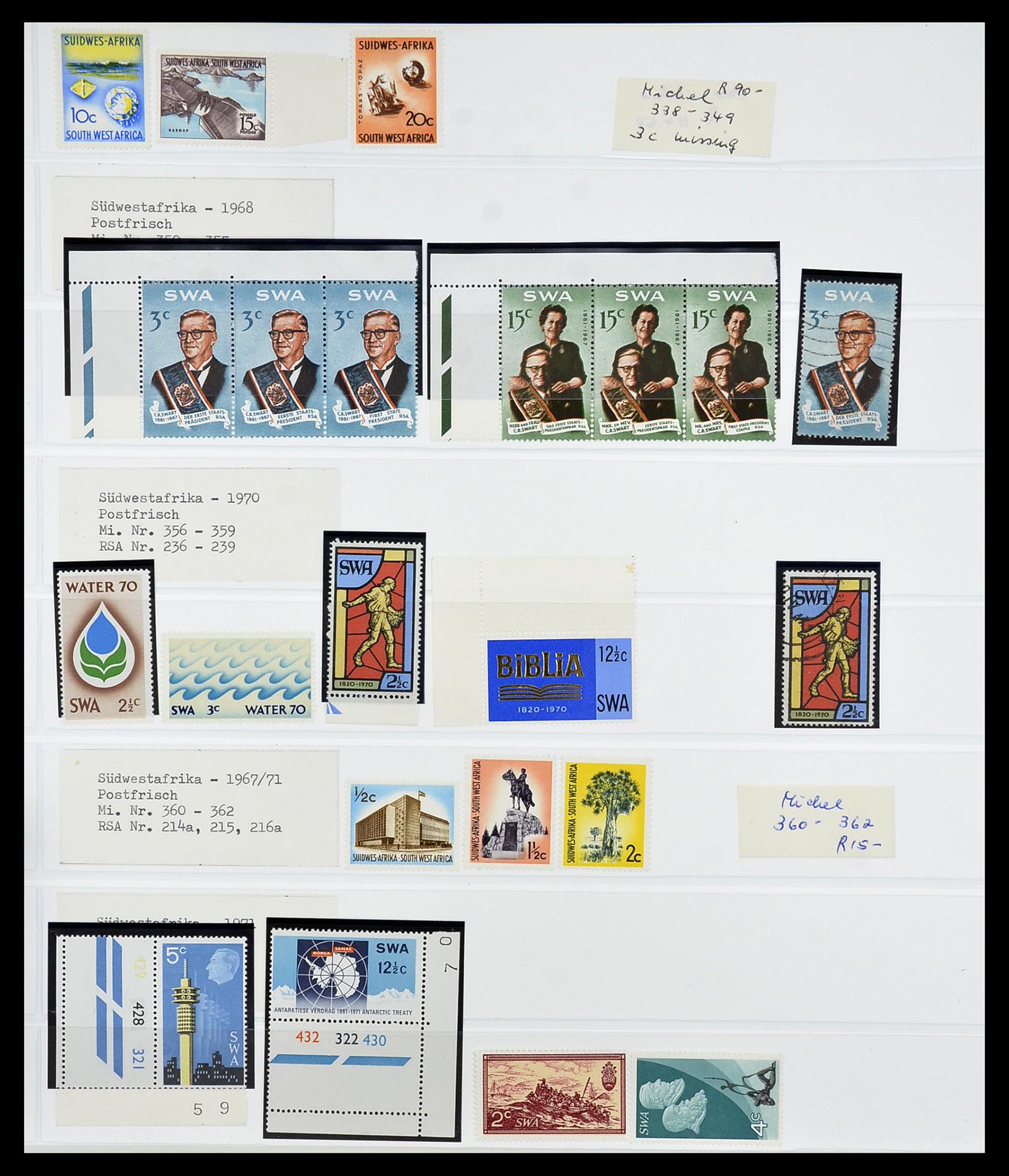 34533 510 - Postzegelverzameling 34533 Zuid Afrika 1870-2000.