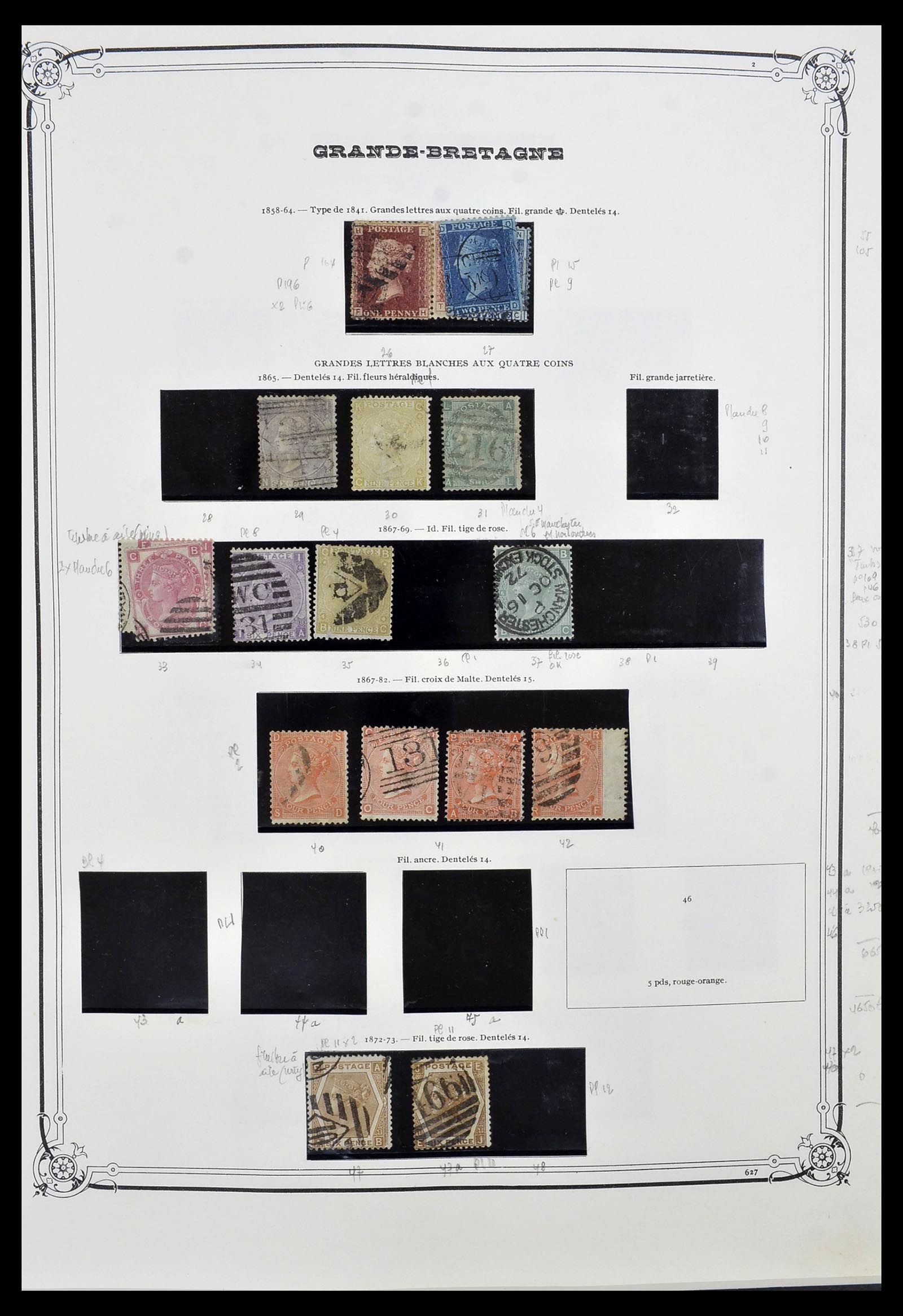34535 002 - Postzegelverzameling 34535 Engeland en koloniën 1847-1991.