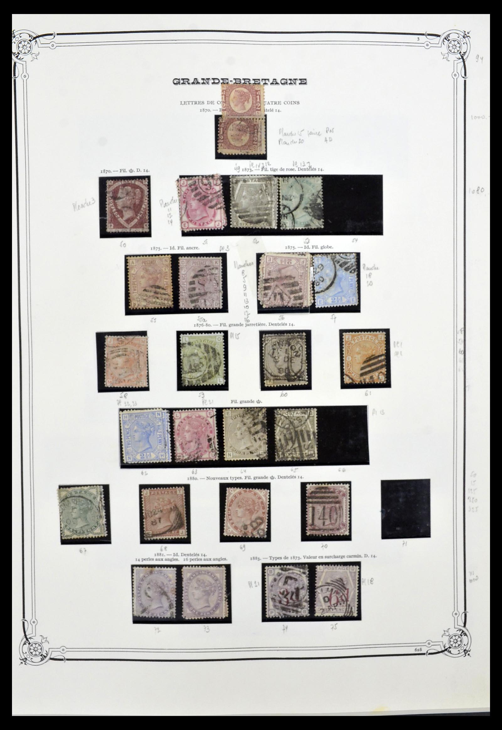34535 003 - Postzegelverzameling 34535 Engeland en koloniën 1847-1991.