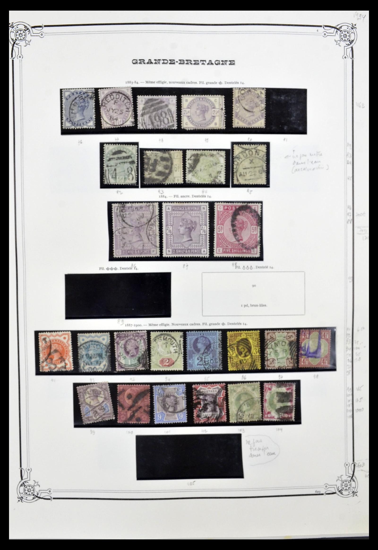 34535 004 - Postzegelverzameling 34535 Engeland en koloniën 1847-1991.
