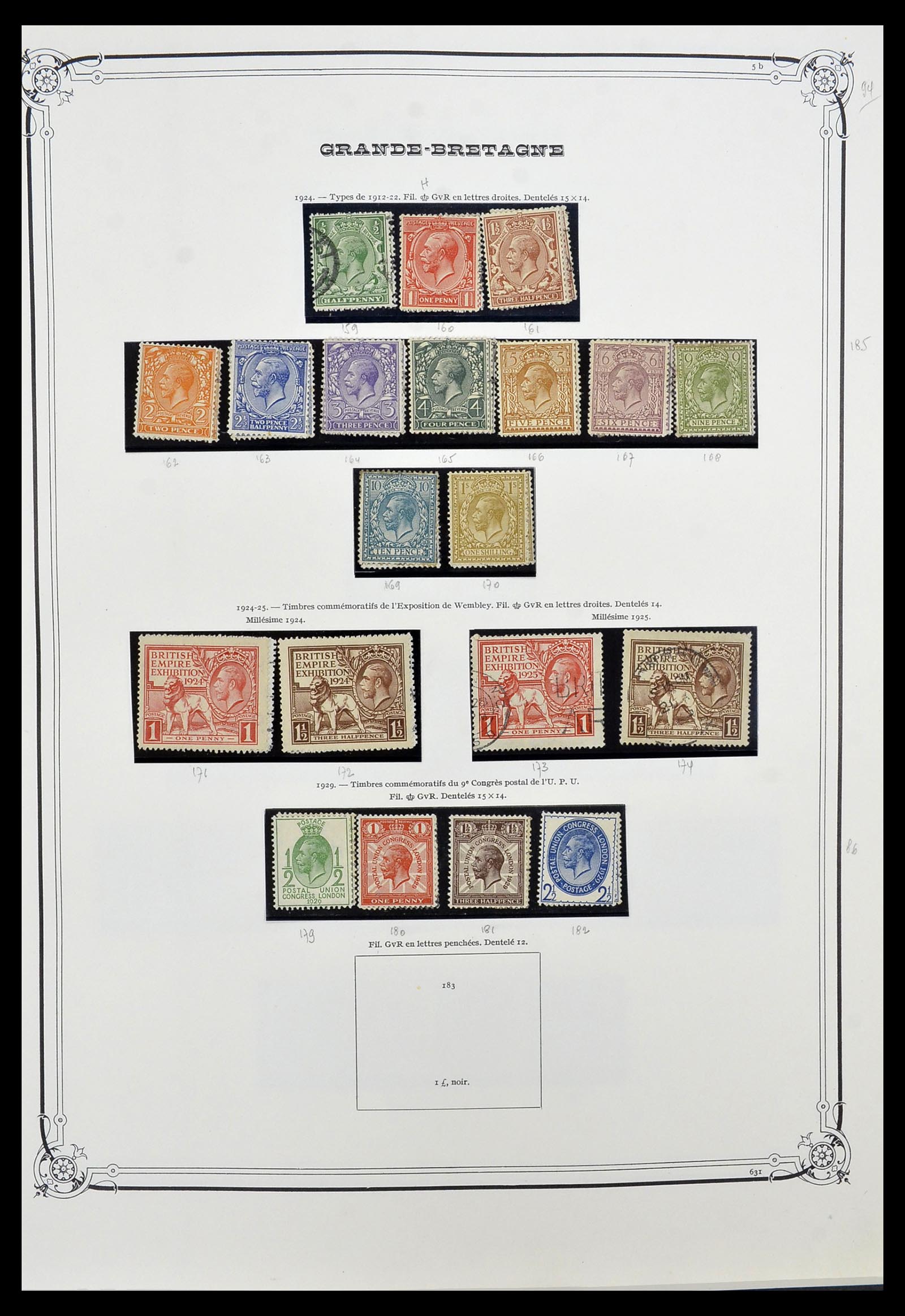 34535 007 - Postzegelverzameling 34535 Engeland en koloniën 1847-1991.
