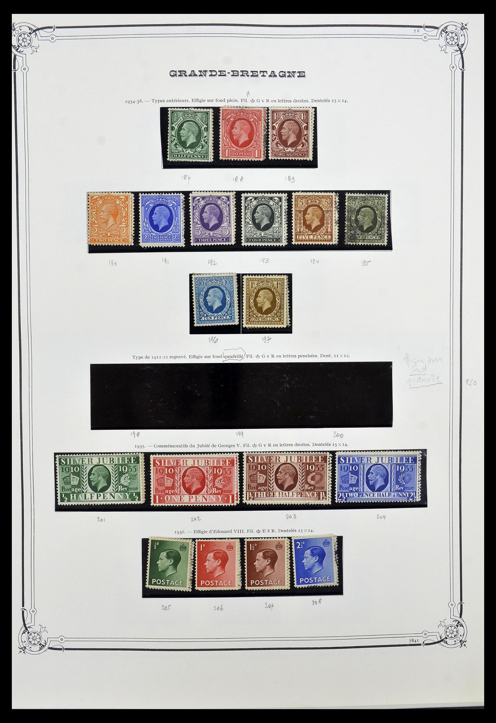 34535 008 - Postzegelverzameling 34535 Engeland en koloniën 1847-1991.