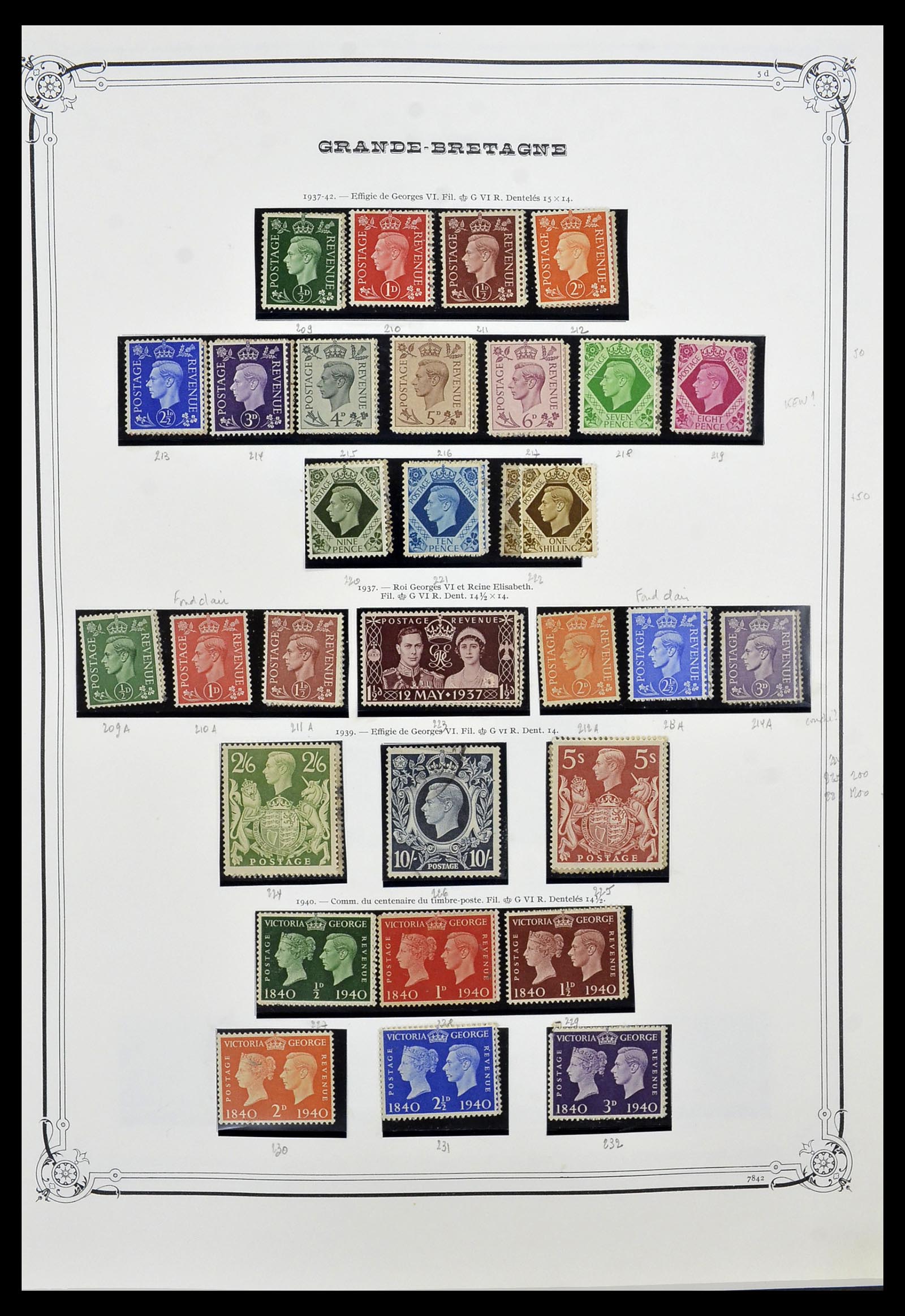 34535 009 - Postzegelverzameling 34535 Engeland en koloniën 1847-1991.