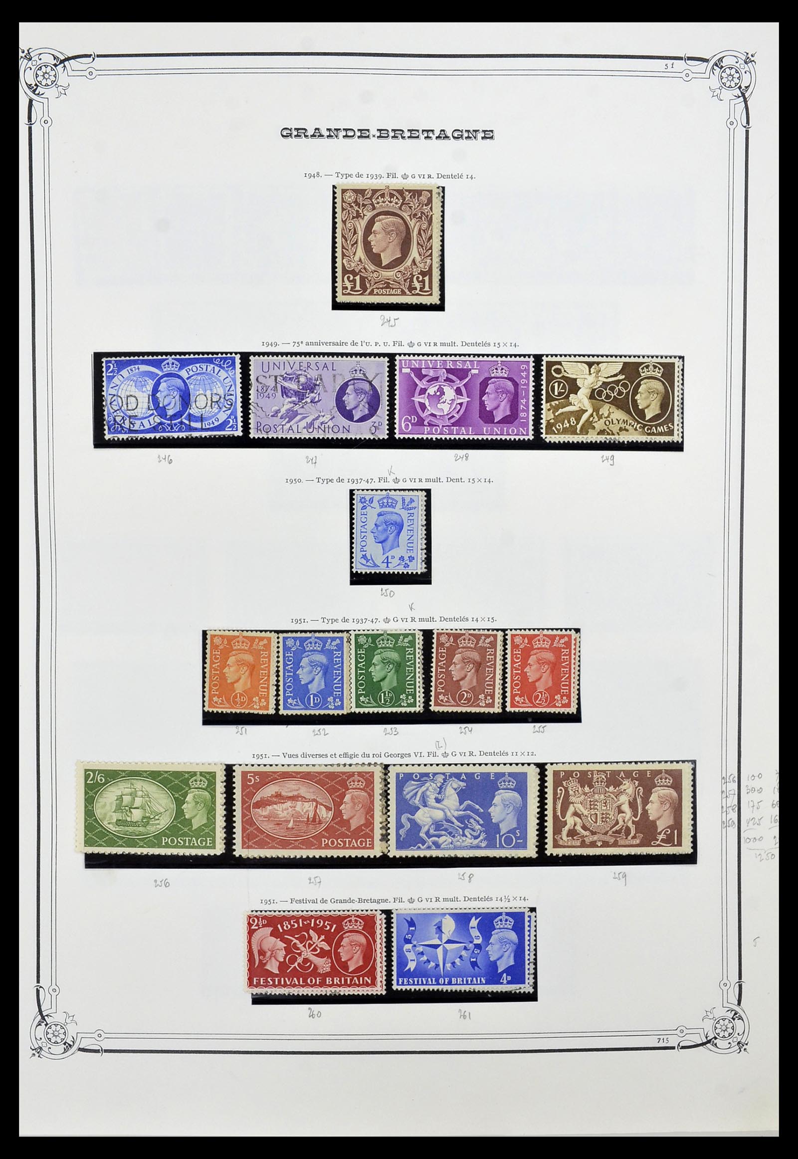 34535 011 - Postzegelverzameling 34535 Engeland en koloniën 1847-1991.