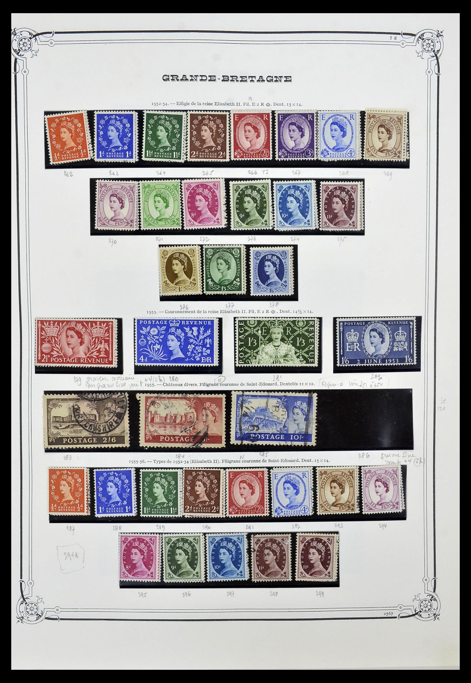 34535 012 - Postzegelverzameling 34535 Engeland en koloniën 1847-1991.