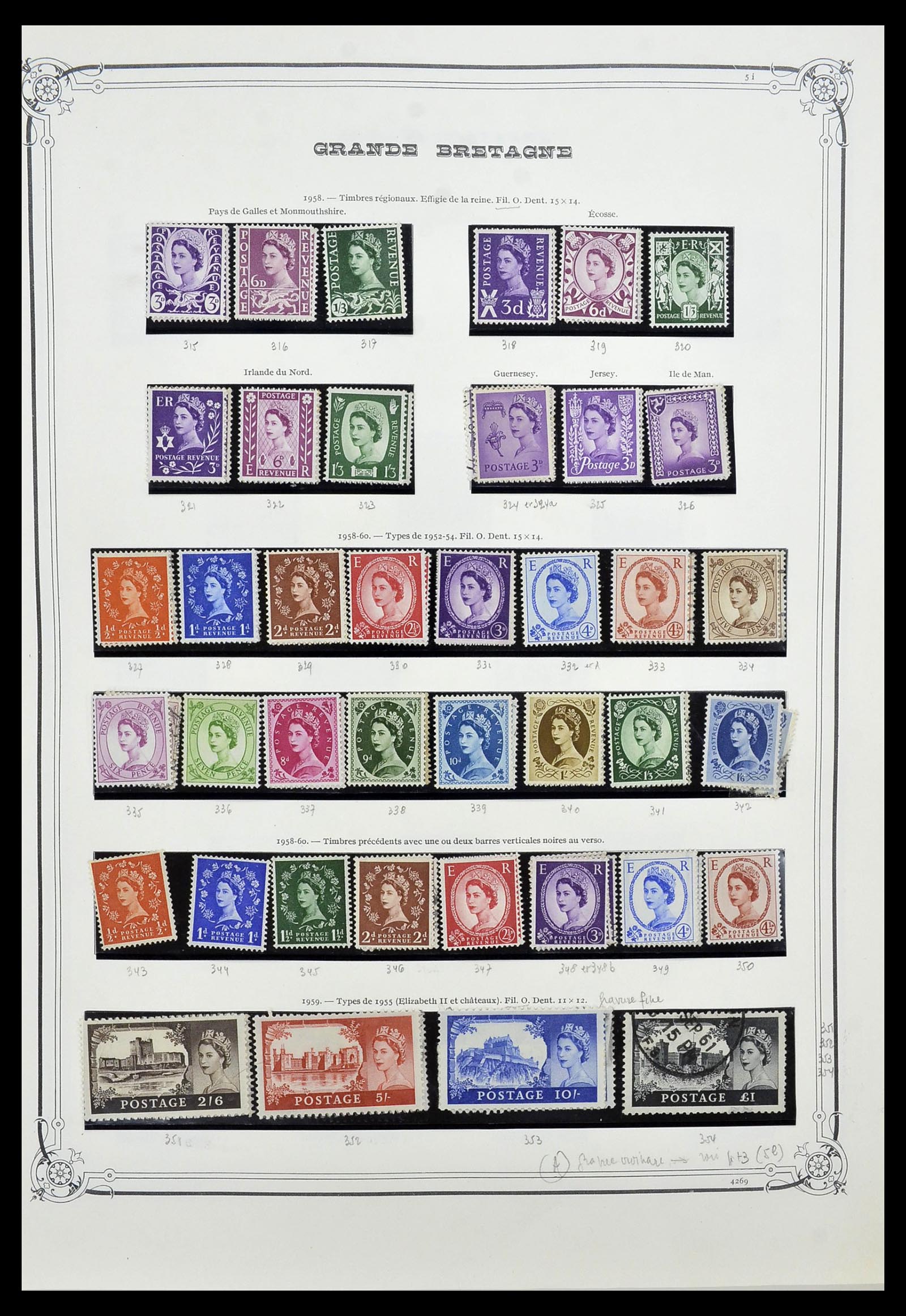 34535 014 - Postzegelverzameling 34535 Engeland en koloniën 1847-1991.