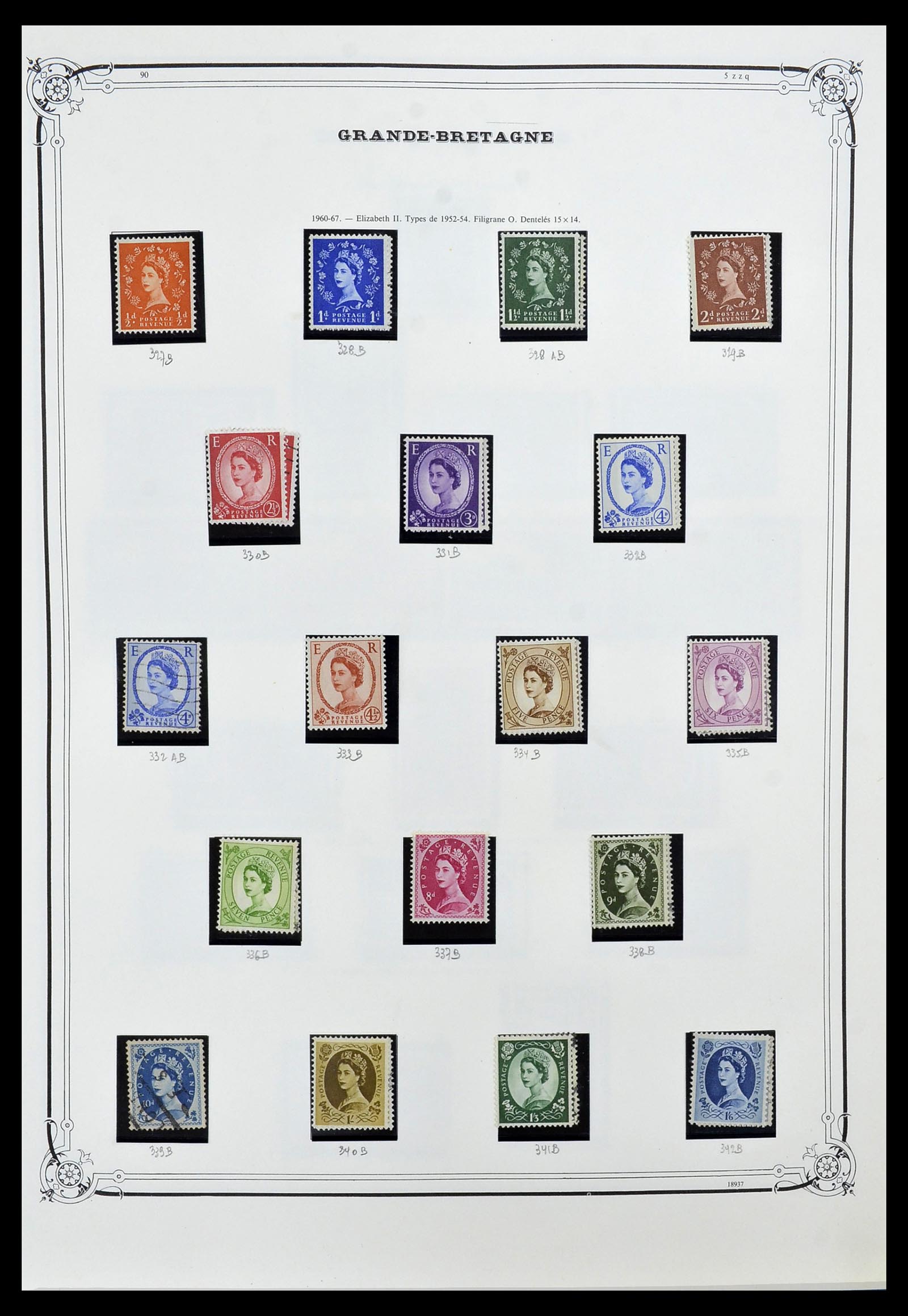 34535 015 - Postzegelverzameling 34535 Engeland en koloniën 1847-1991.