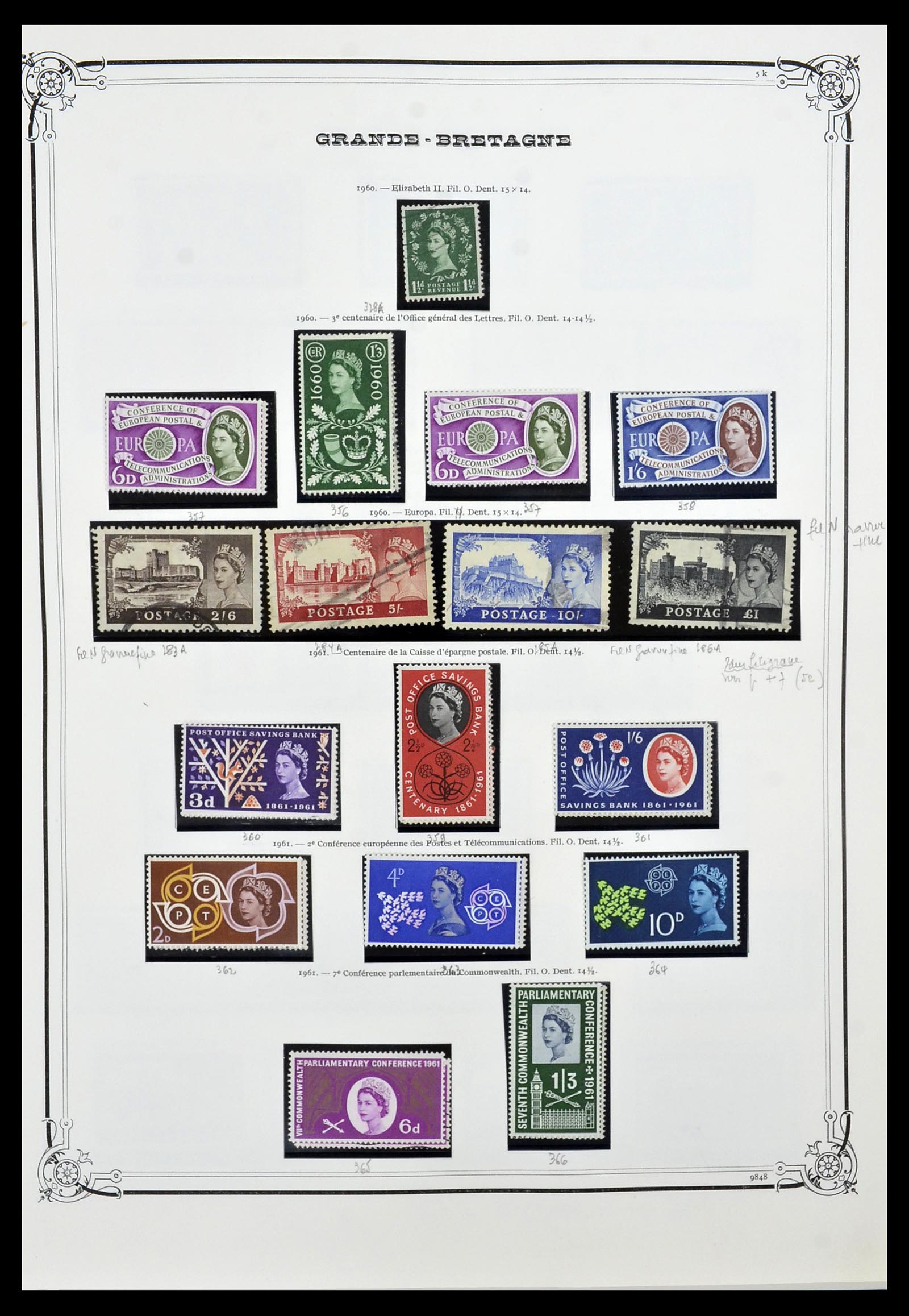 34535 016 - Postzegelverzameling 34535 Engeland en koloniën 1847-1991.