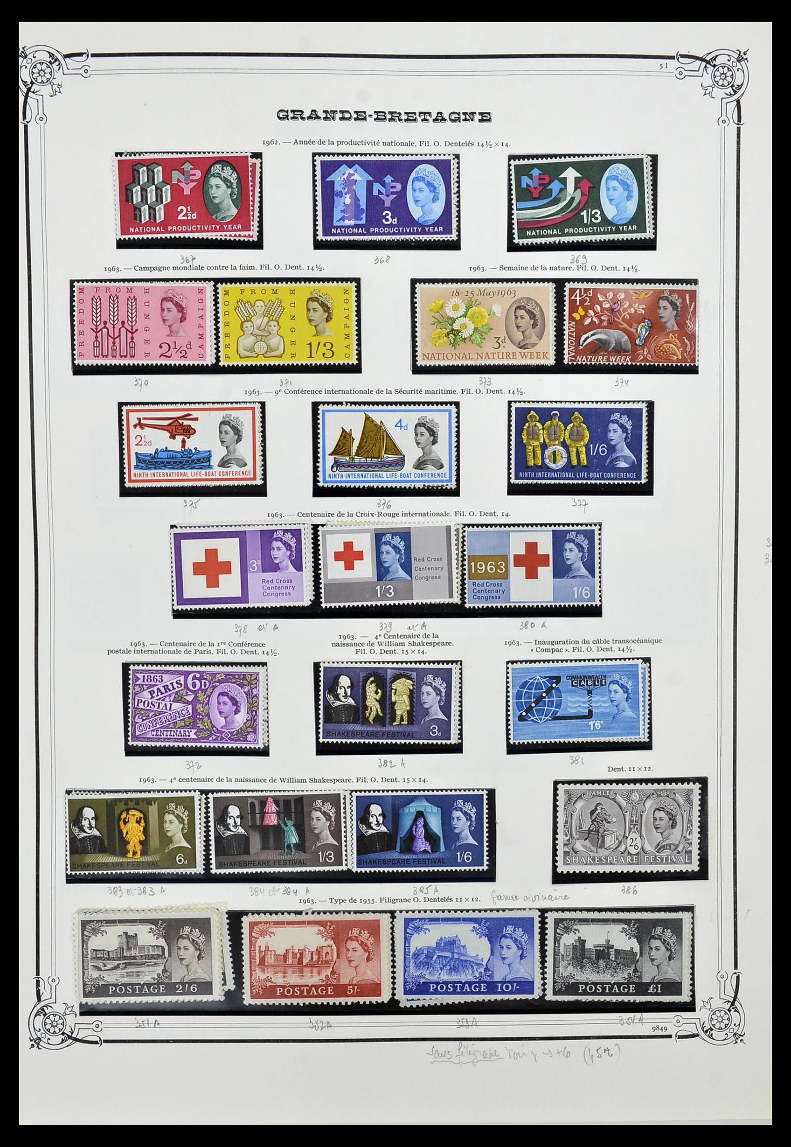34535 017 - Postzegelverzameling 34535 Engeland en koloniën 1847-1991.