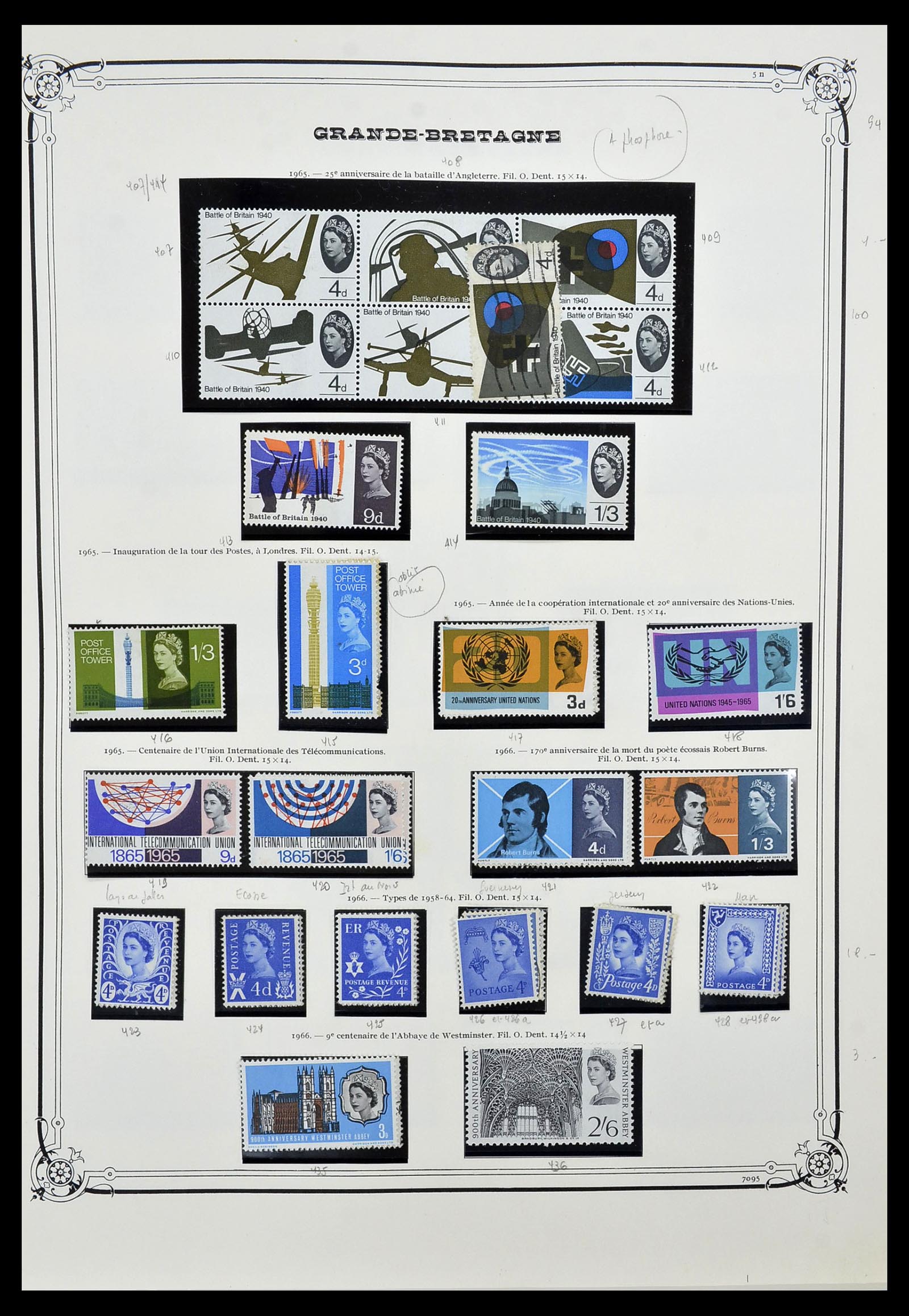 34535 019 - Postzegelverzameling 34535 Engeland en koloniën 1847-1991.