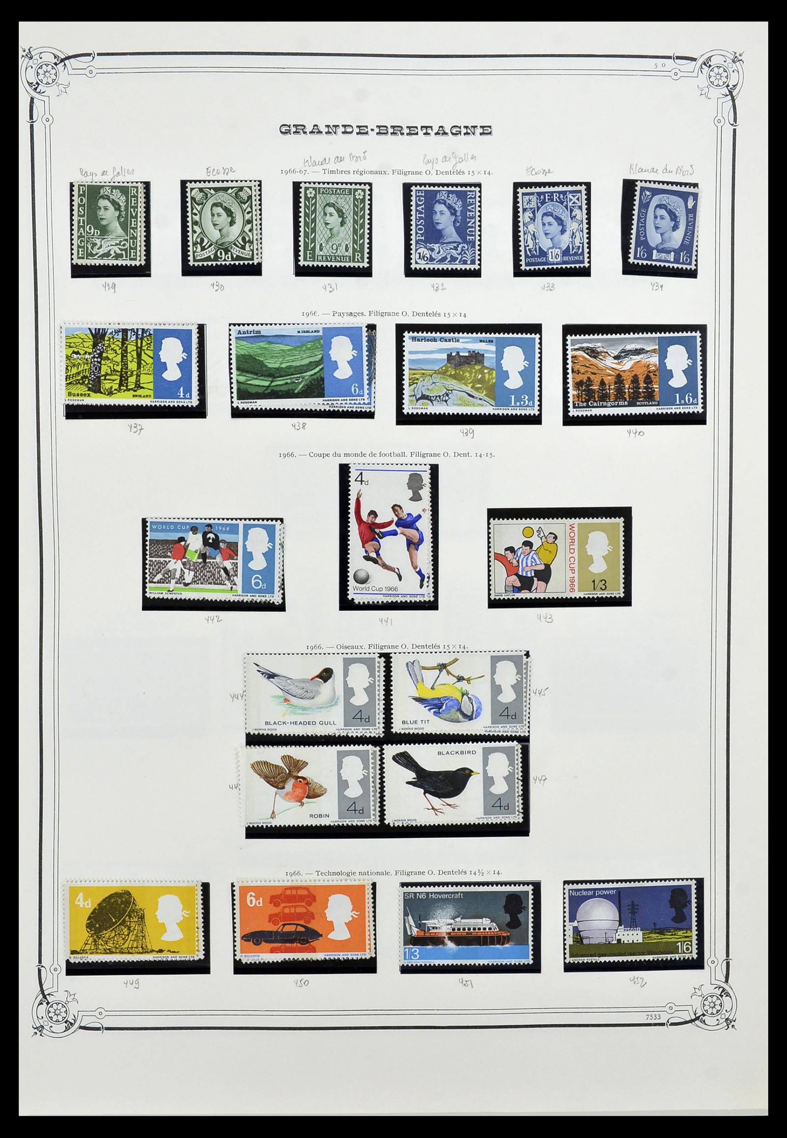 34535 020 - Postzegelverzameling 34535 Engeland en koloniën 1847-1991.