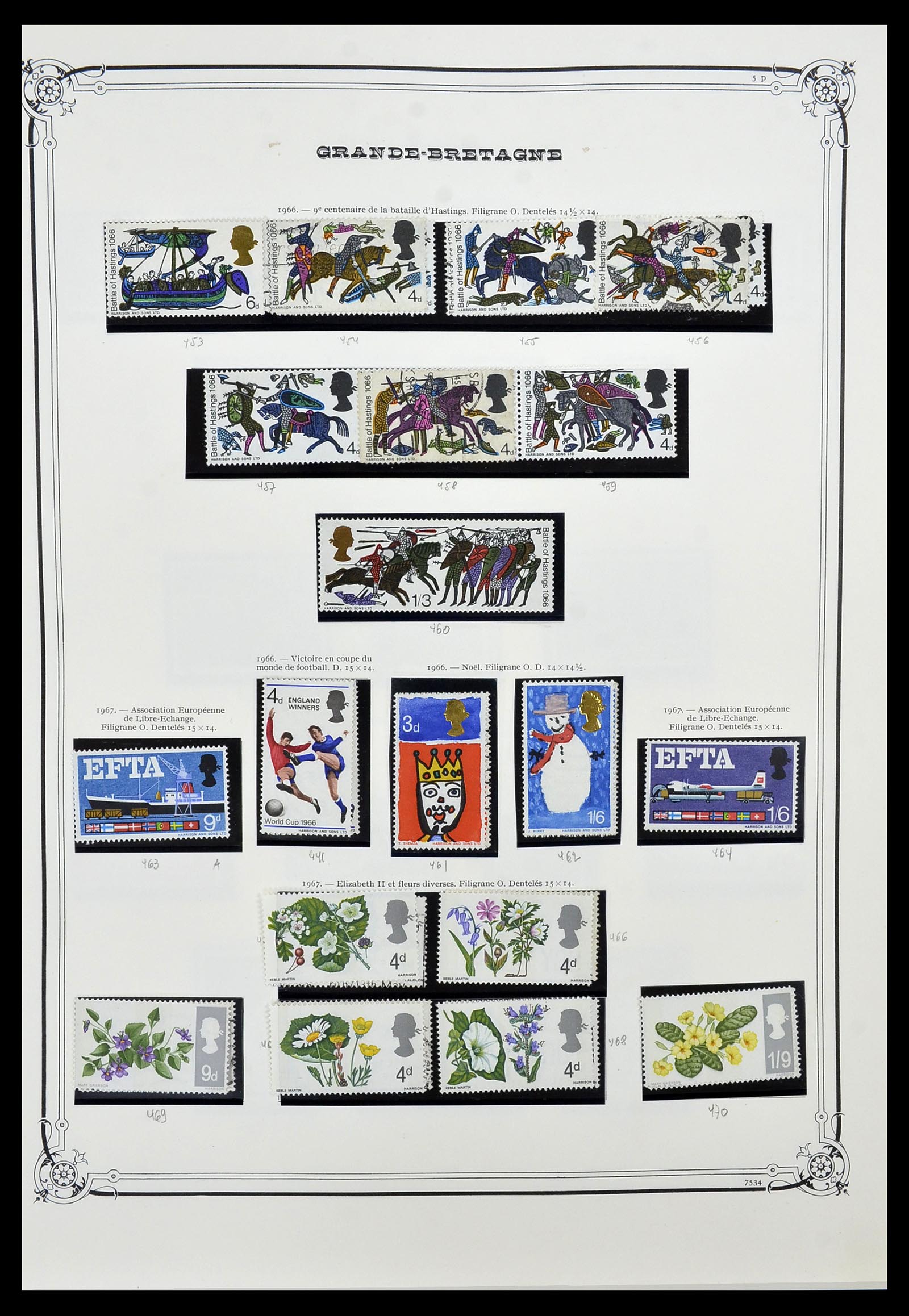 34535 021 - Postzegelverzameling 34535 Engeland en koloniën 1847-1991.