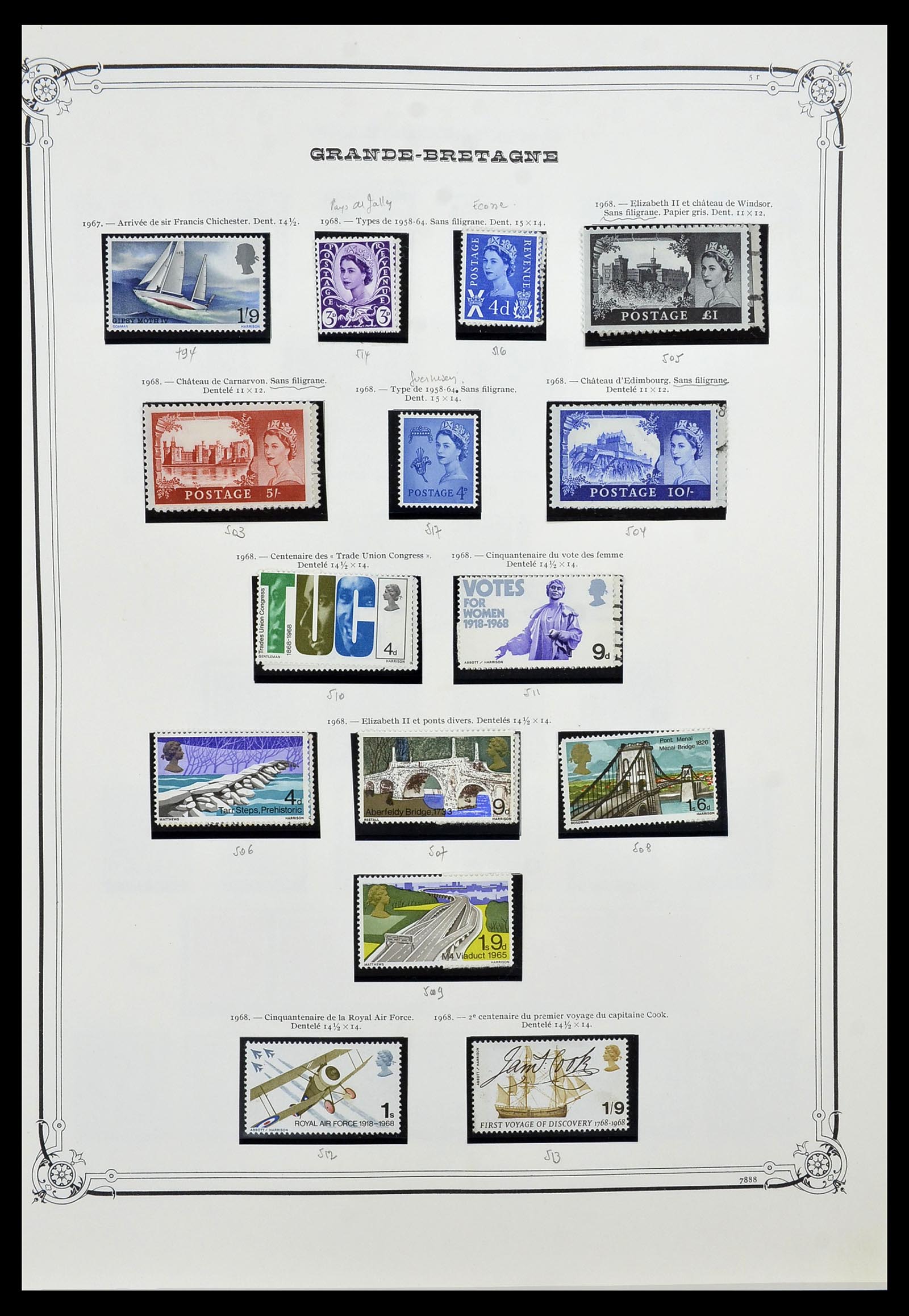 34535 023 - Postzegelverzameling 34535 Engeland en koloniën 1847-1991.