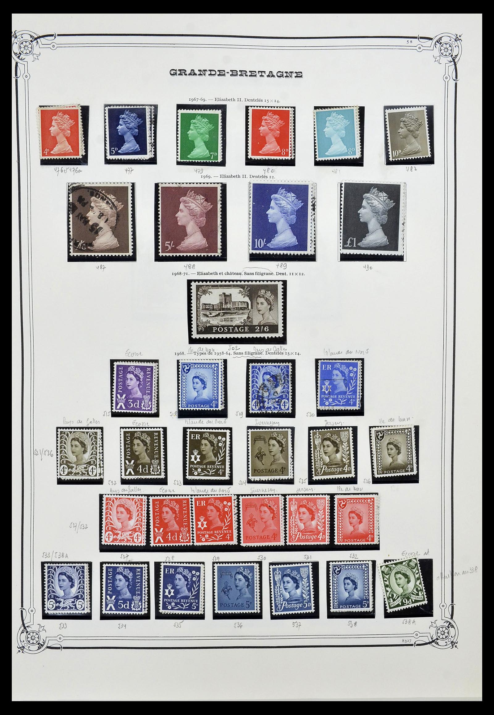 34535 024 - Postzegelverzameling 34535 Engeland en koloniën 1847-1991.