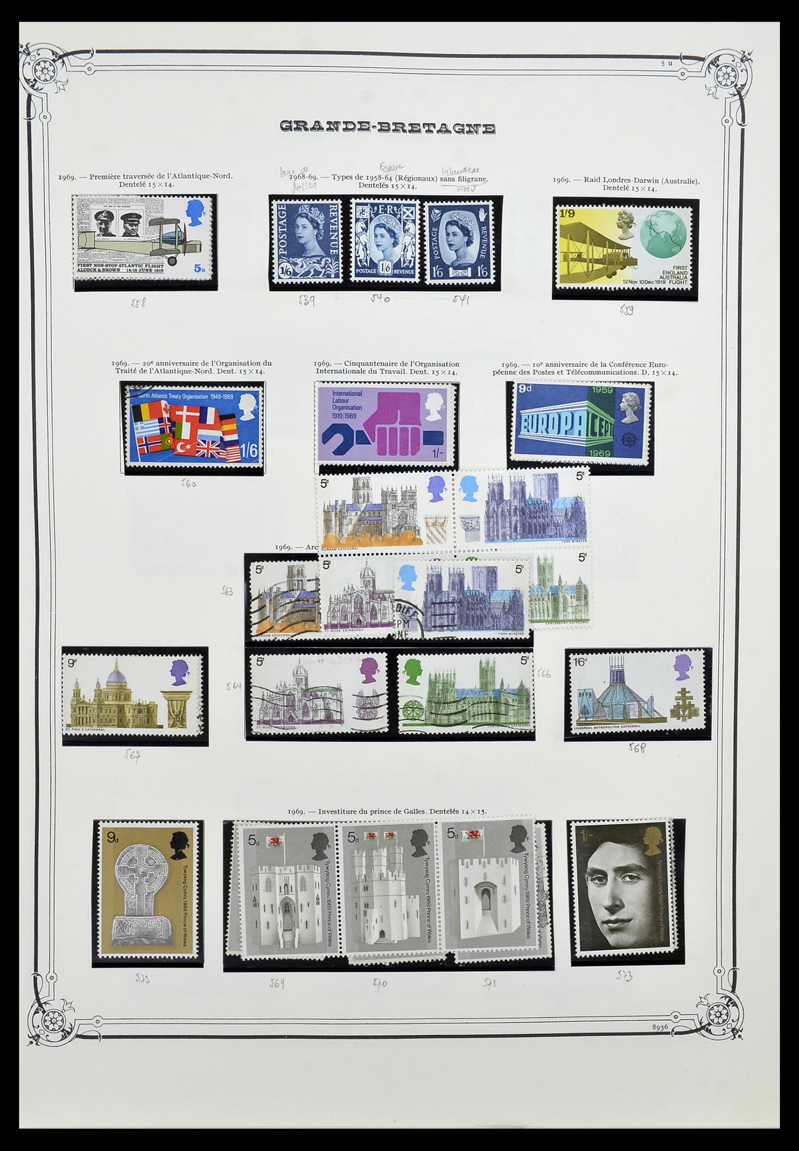 34535 026 - Postzegelverzameling 34535 Engeland en koloniën 1847-1991.