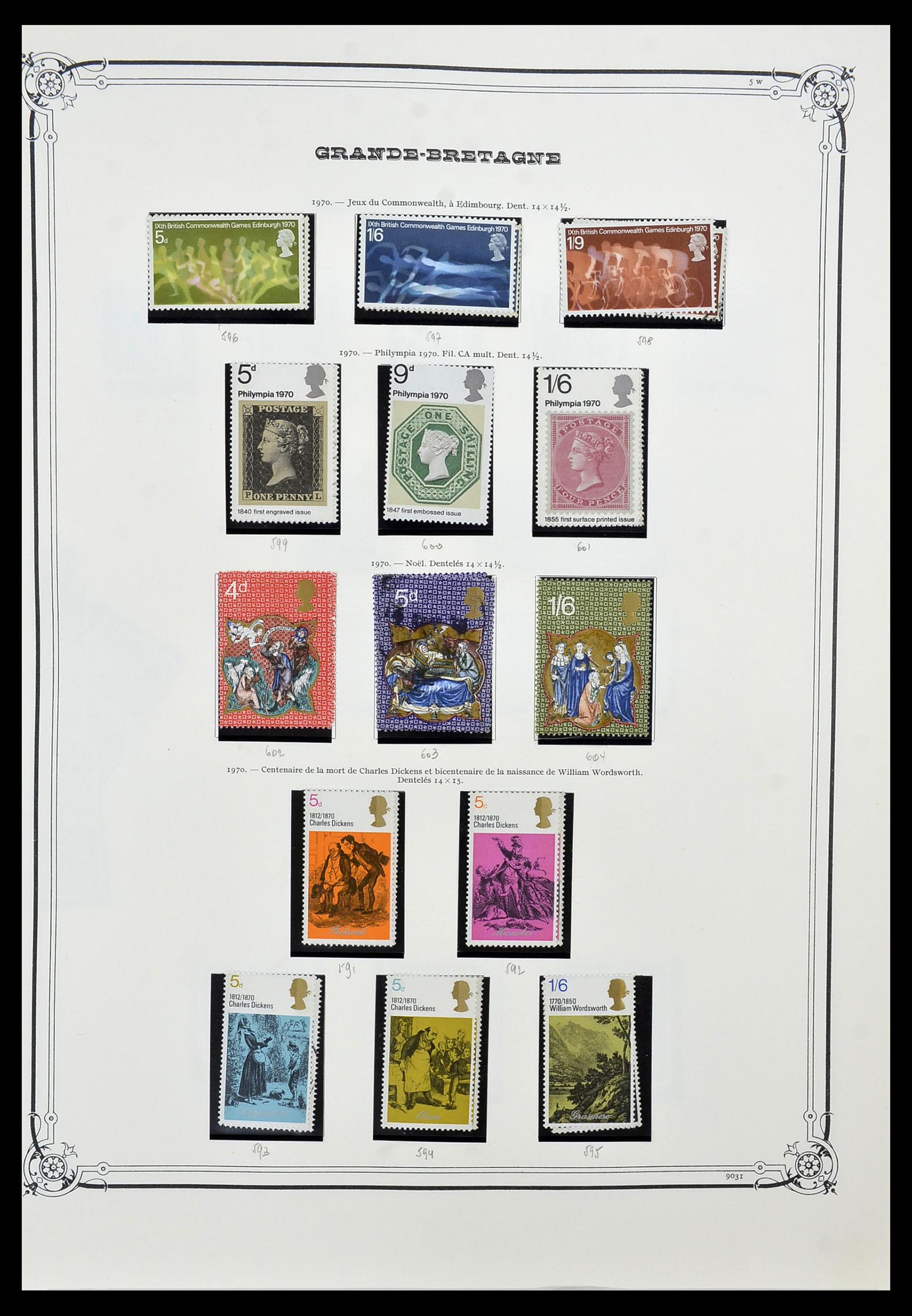 34535 028 - Postzegelverzameling 34535 Engeland en koloniën 1847-1991.