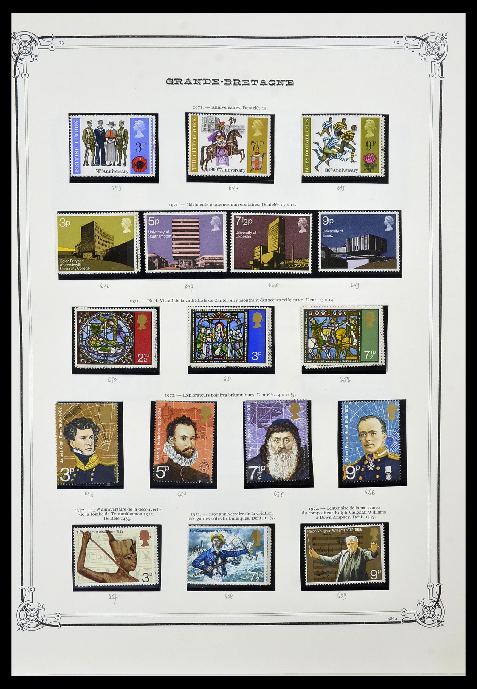 34535 031 - Postzegelverzameling 34535 Engeland en koloniën 1847-1991.