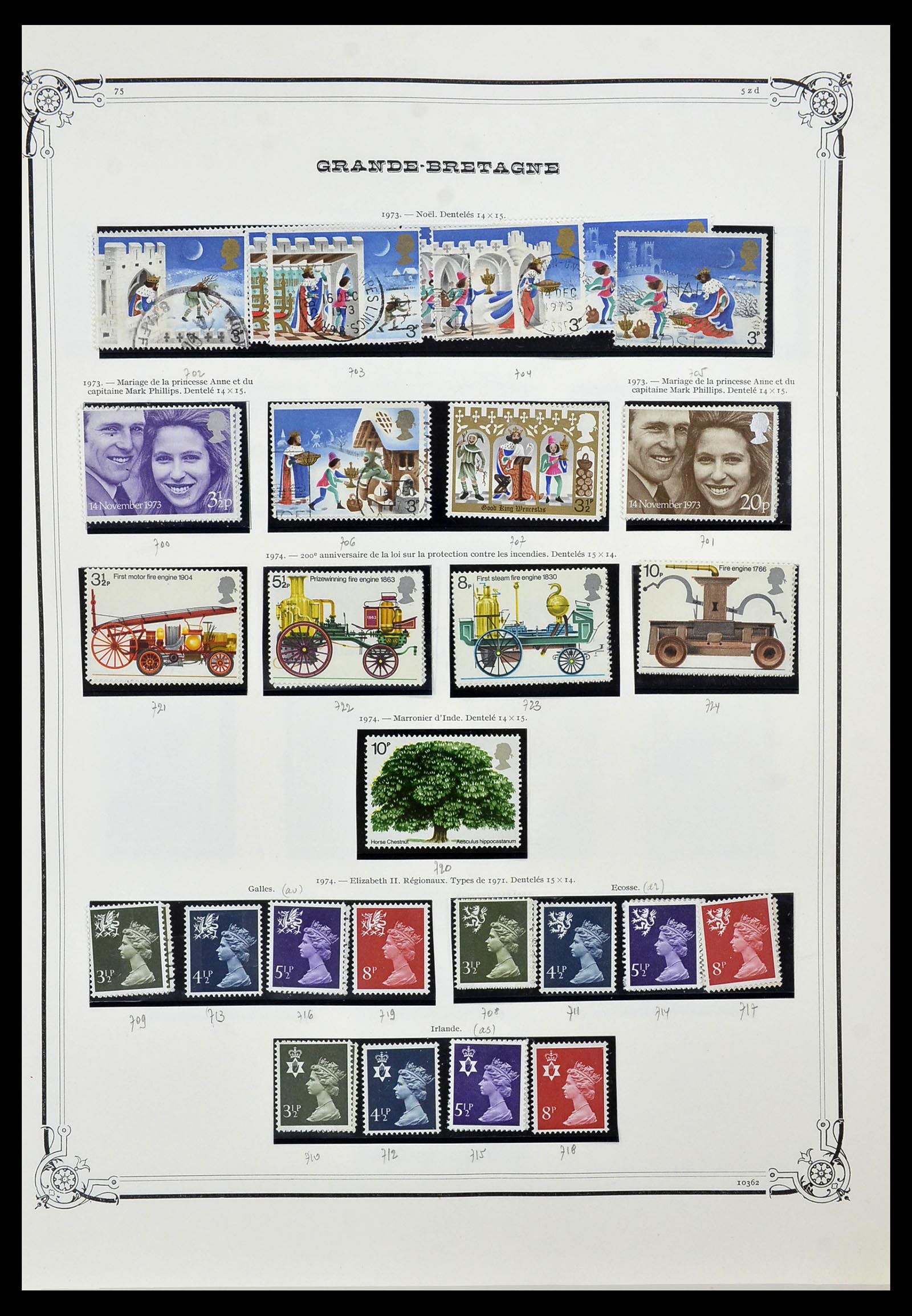 34535 035 - Postzegelverzameling 34535 Engeland en koloniën 1847-1991.
