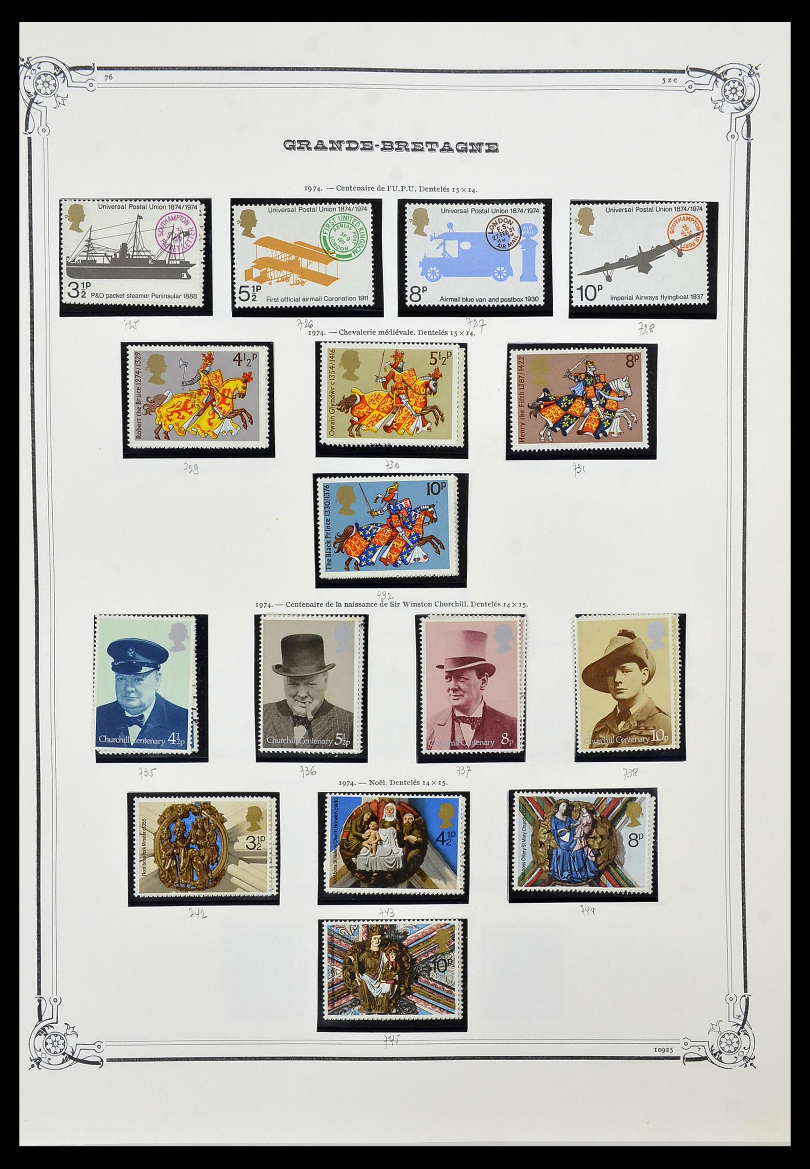 34535 036 - Postzegelverzameling 34535 Engeland en koloniën 1847-1991.