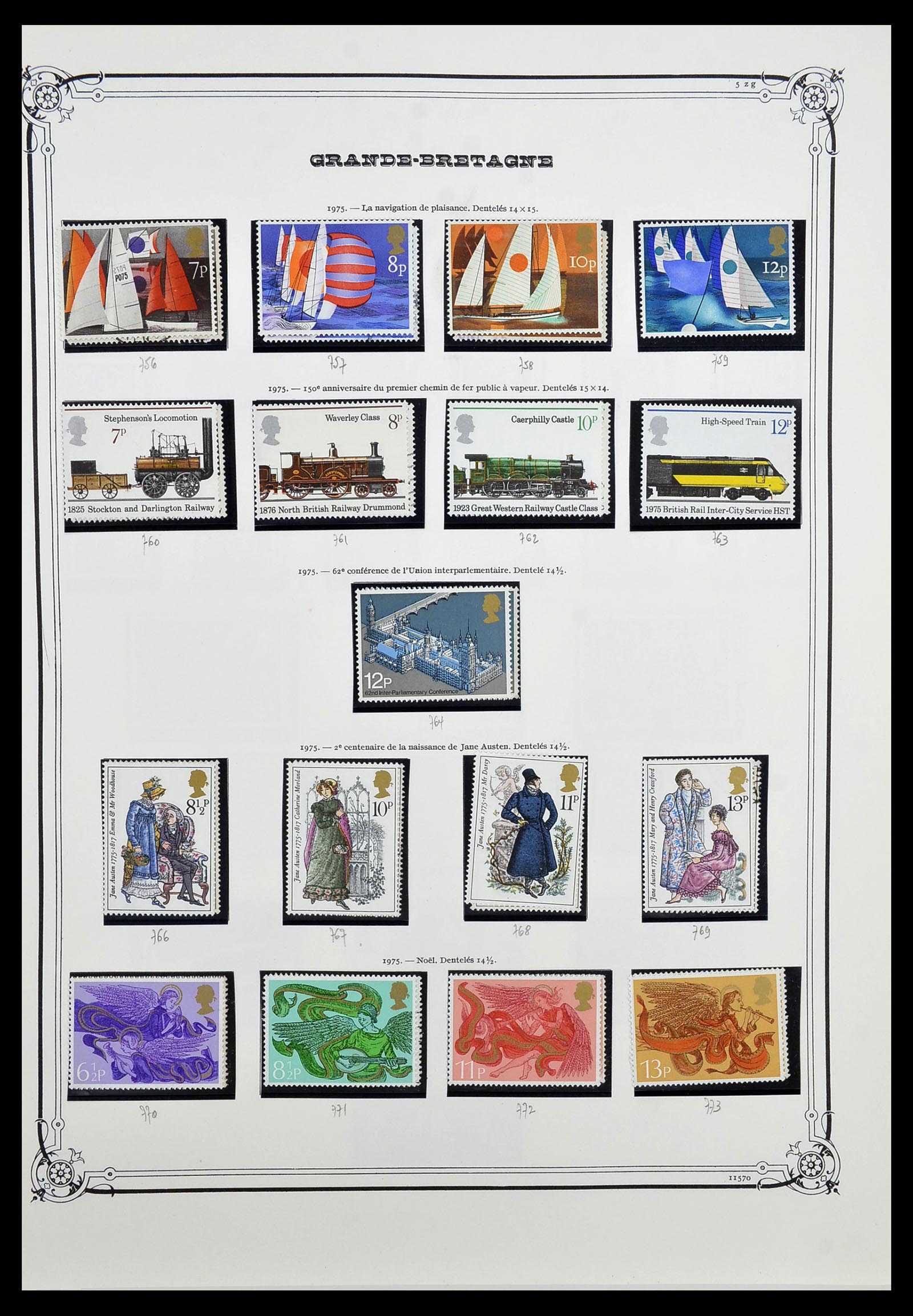 34535 038 - Postzegelverzameling 34535 Engeland en koloniën 1847-1991.