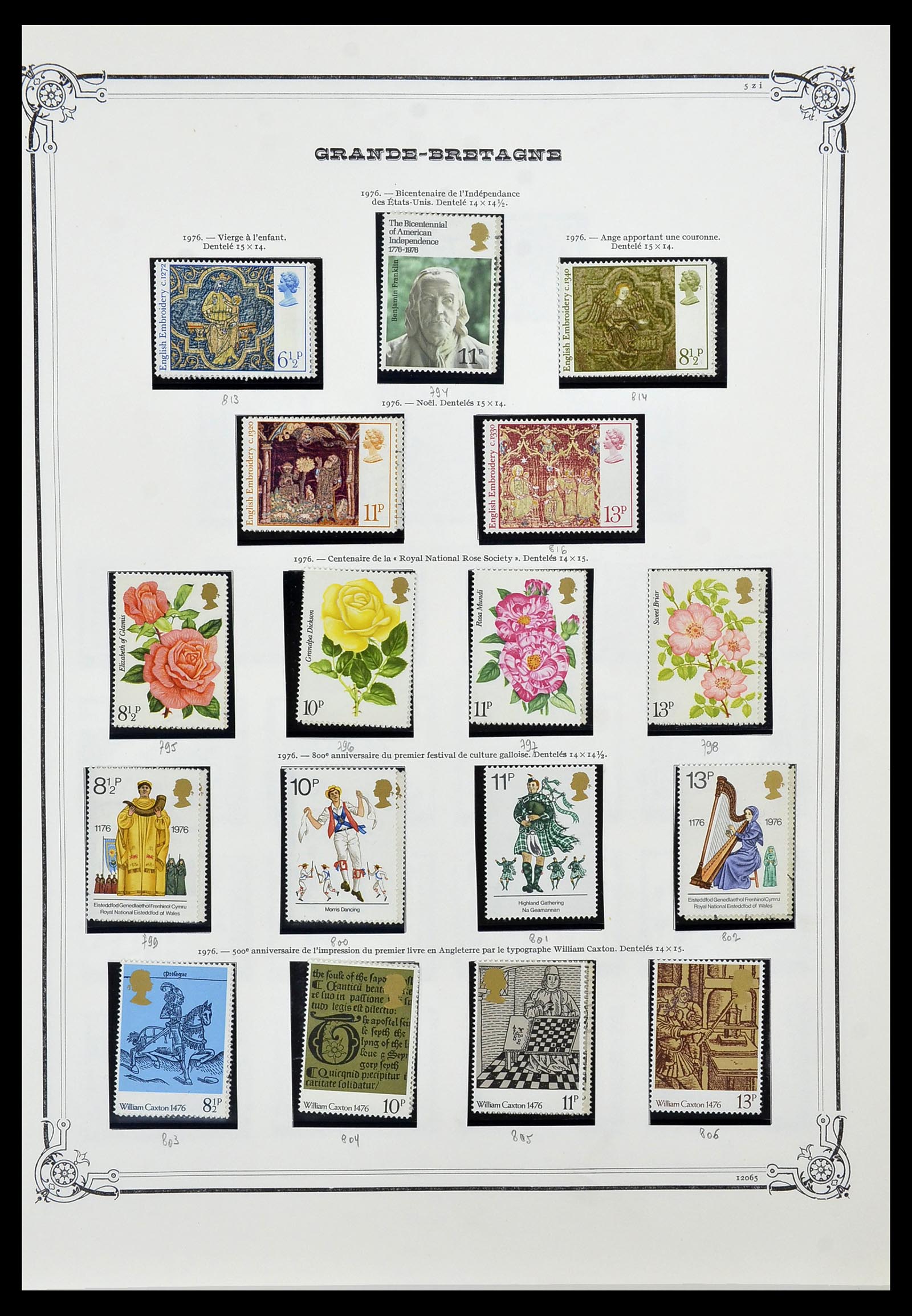 34535 040 - Postzegelverzameling 34535 Engeland en koloniën 1847-1991.
