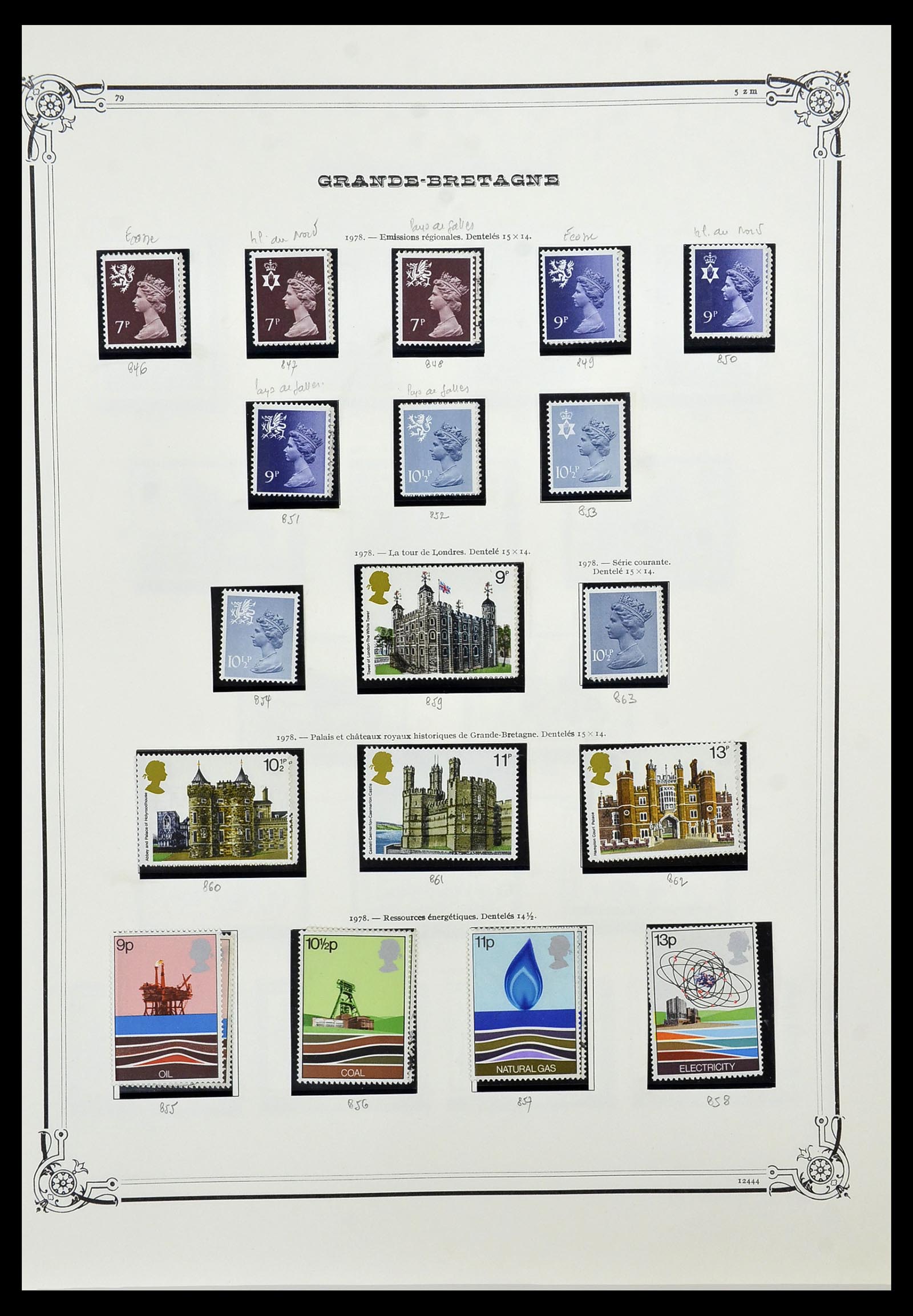 34535 043 - Postzegelverzameling 34535 Engeland en koloniën 1847-1991.
