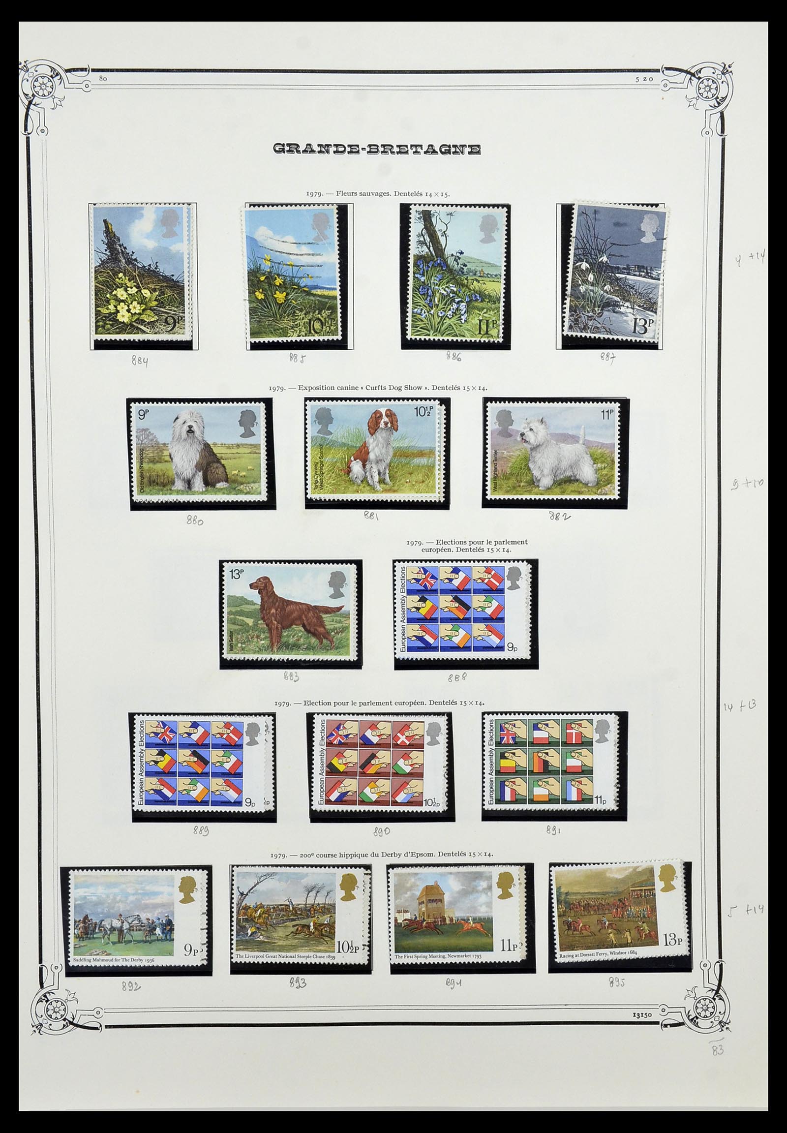 34535 045 - Postzegelverzameling 34535 Engeland en koloniën 1847-1991.