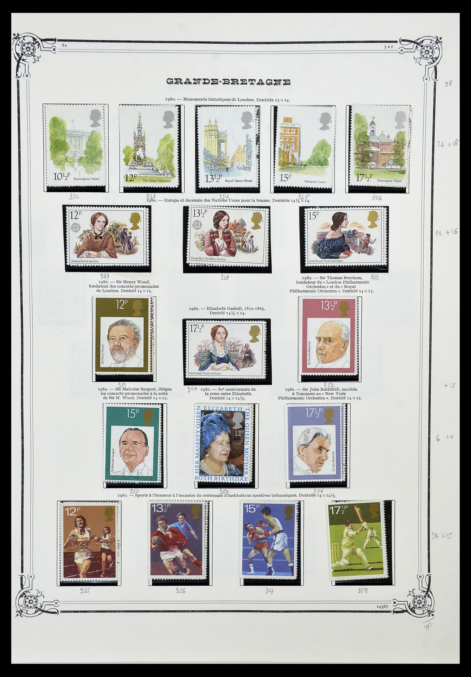 34535 048 - Postzegelverzameling 34535 Engeland en koloniën 1847-1991.