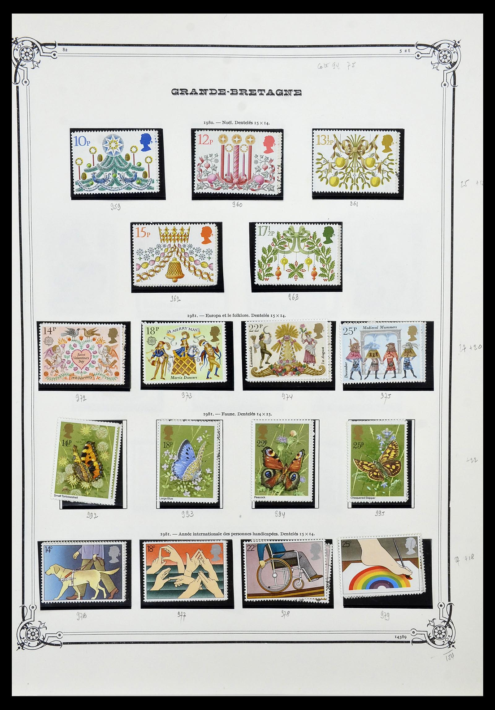 34535 050 - Postzegelverzameling 34535 Engeland en koloniën 1847-1991.