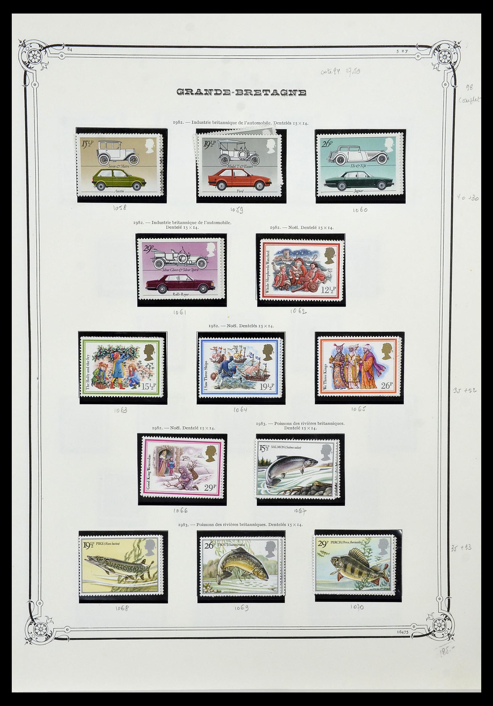 34535 055 - Postzegelverzameling 34535 Engeland en koloniën 1847-1991.