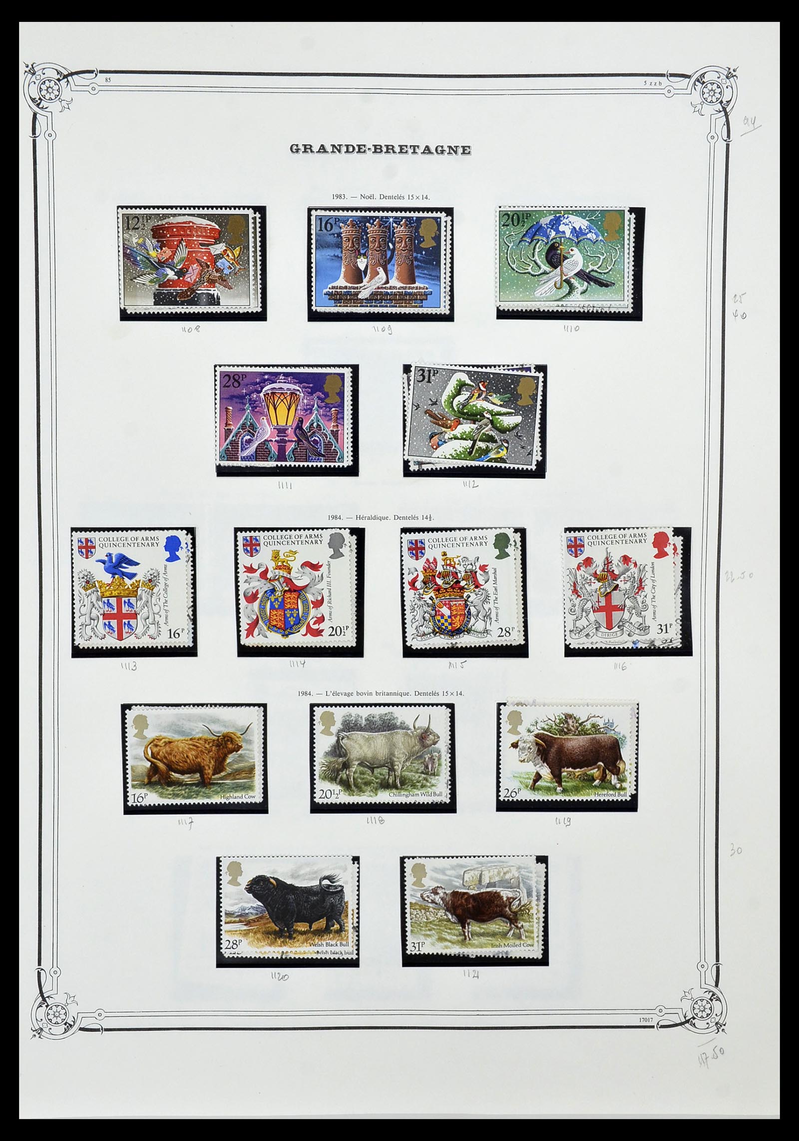 34535 058 - Postzegelverzameling 34535 Engeland en koloniën 1847-1991.