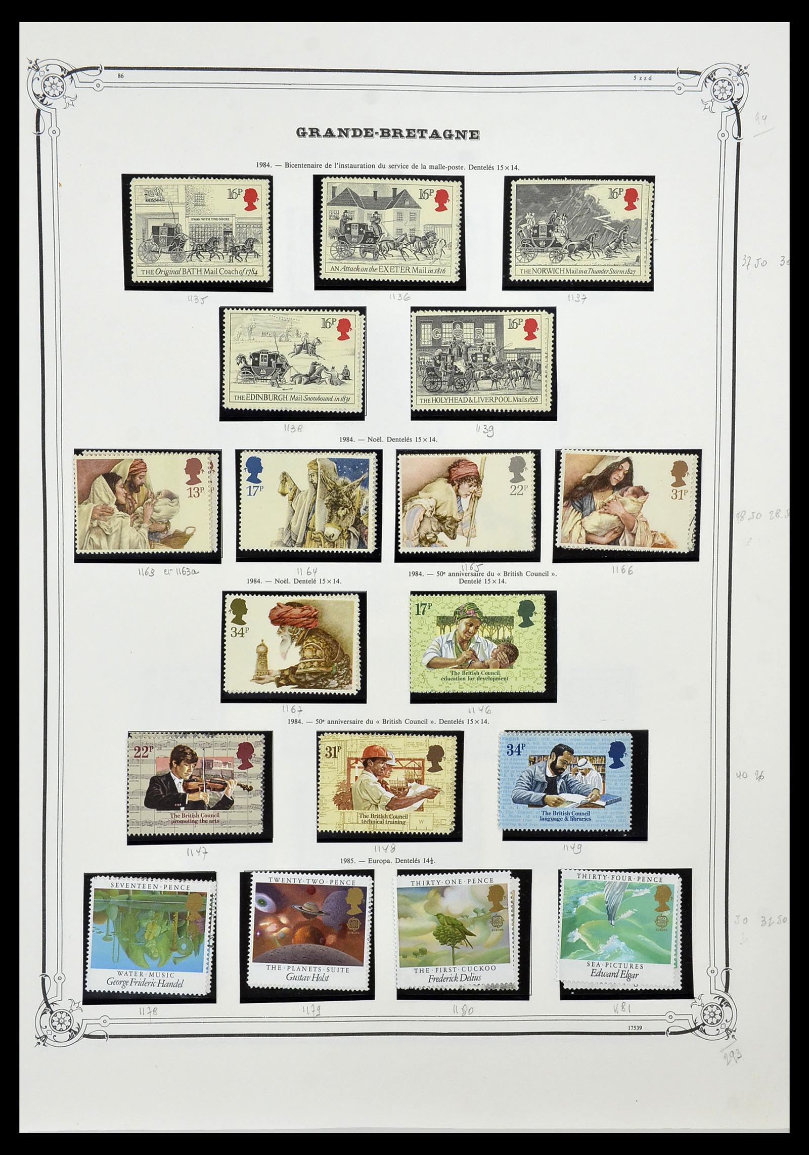 34535 060 - Postzegelverzameling 34535 Engeland en koloniën 1847-1991.