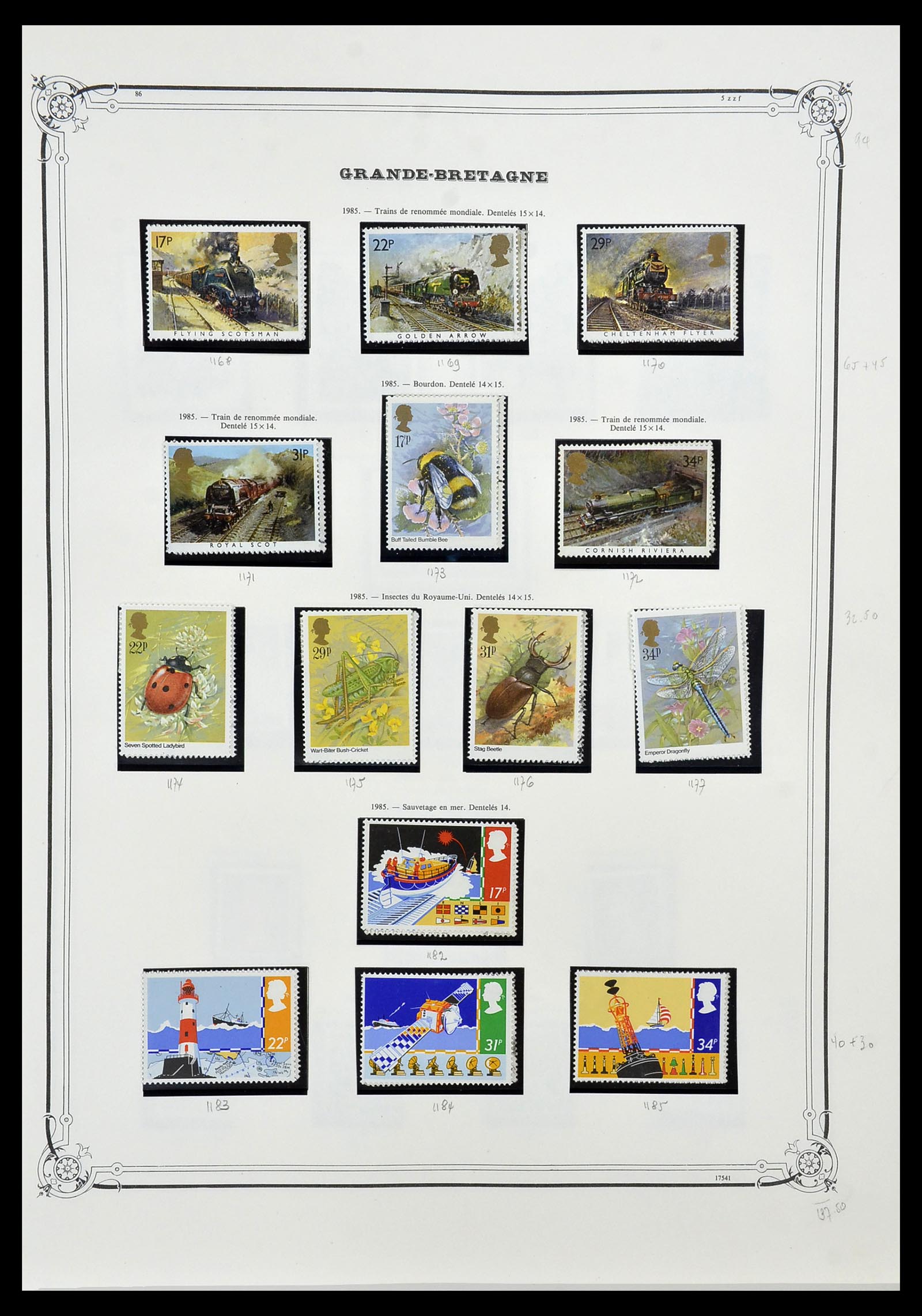 34535 062 - Postzegelverzameling 34535 Engeland en koloniën 1847-1991.