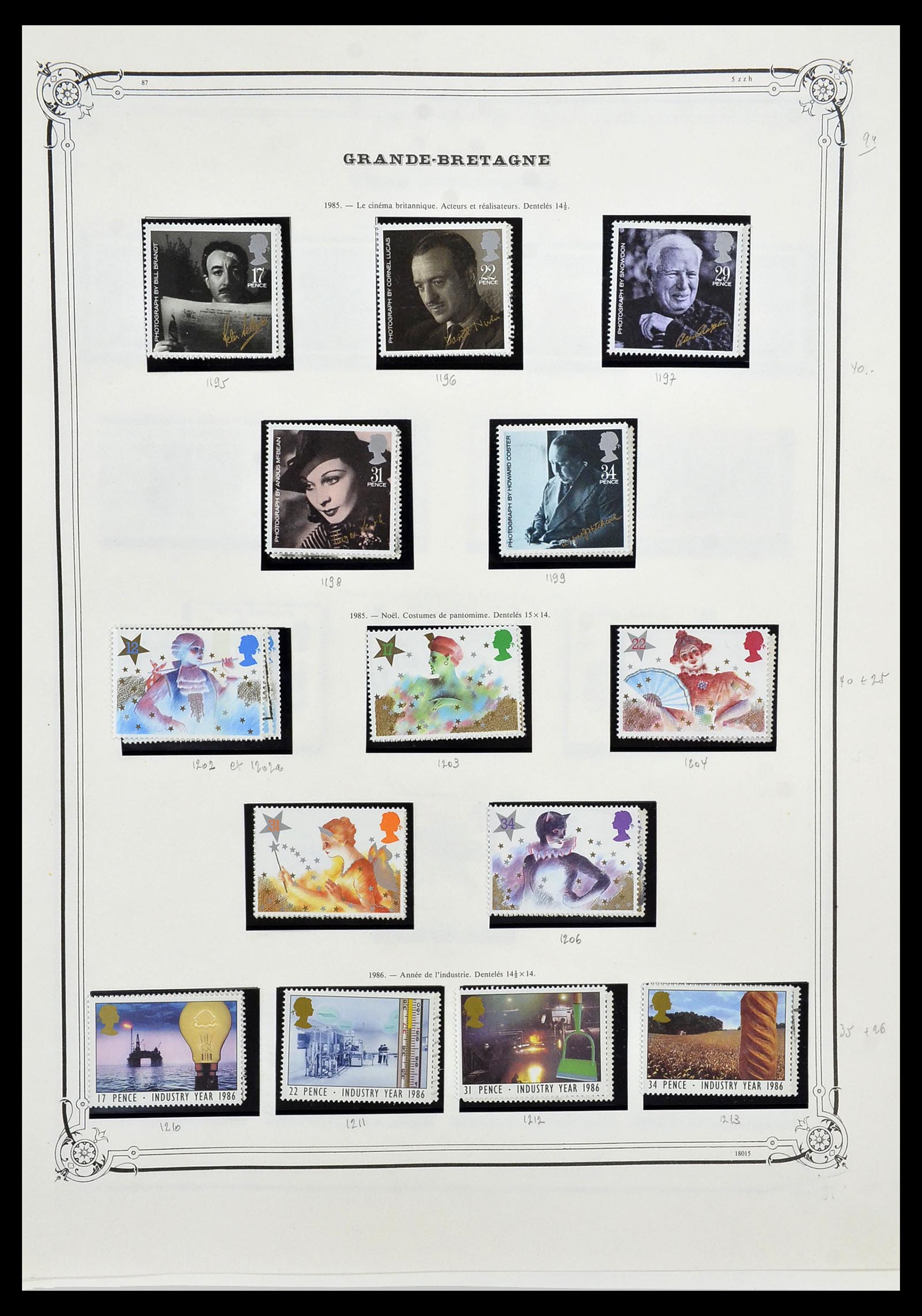 34535 064 - Postzegelverzameling 34535 Engeland en koloniën 1847-1991.