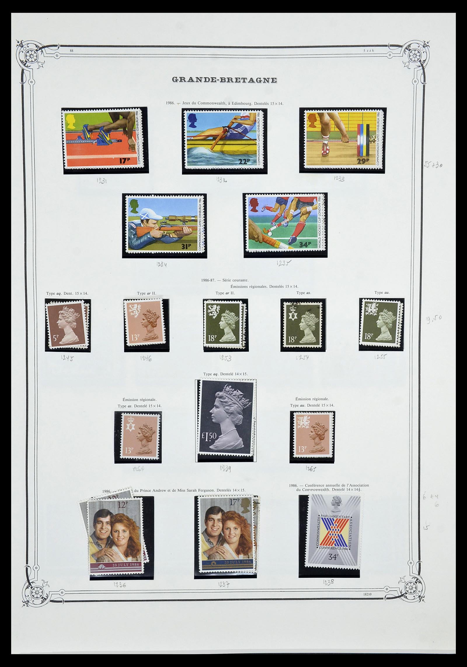 34535 066 - Postzegelverzameling 34535 Engeland en koloniën 1847-1991.