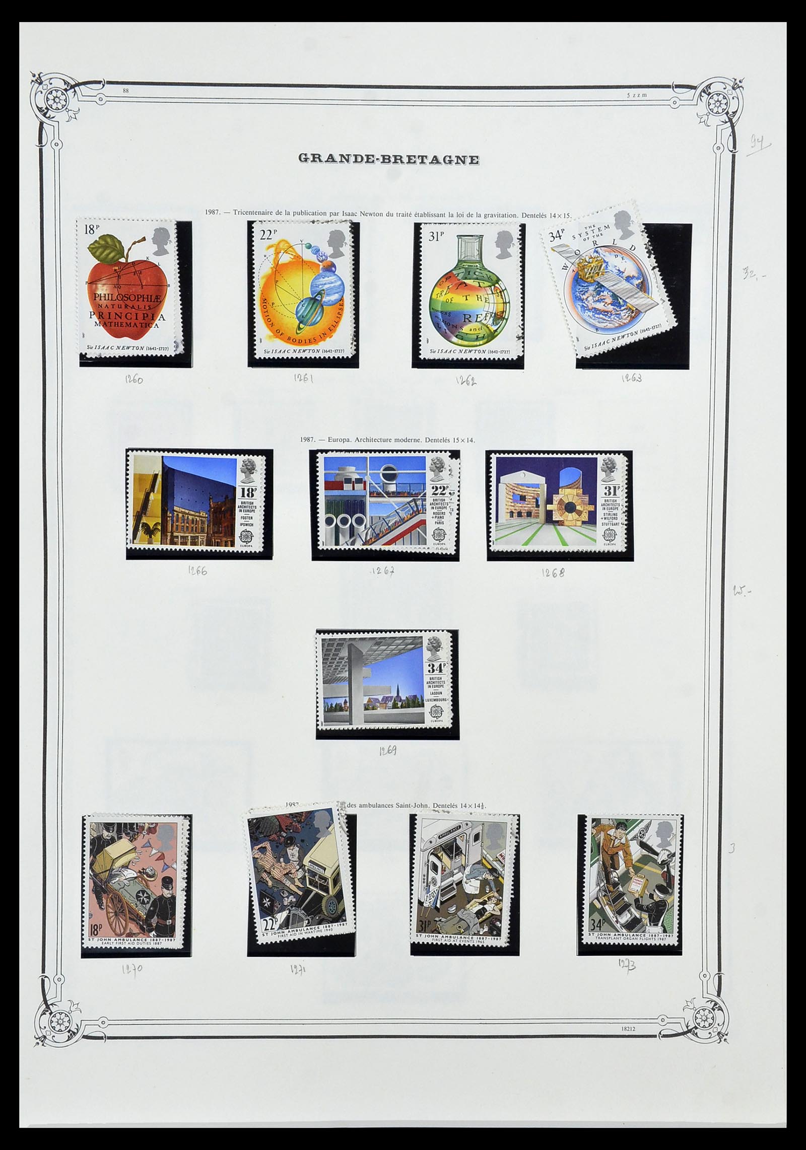 34535 068 - Postzegelverzameling 34535 Engeland en koloniën 1847-1991.