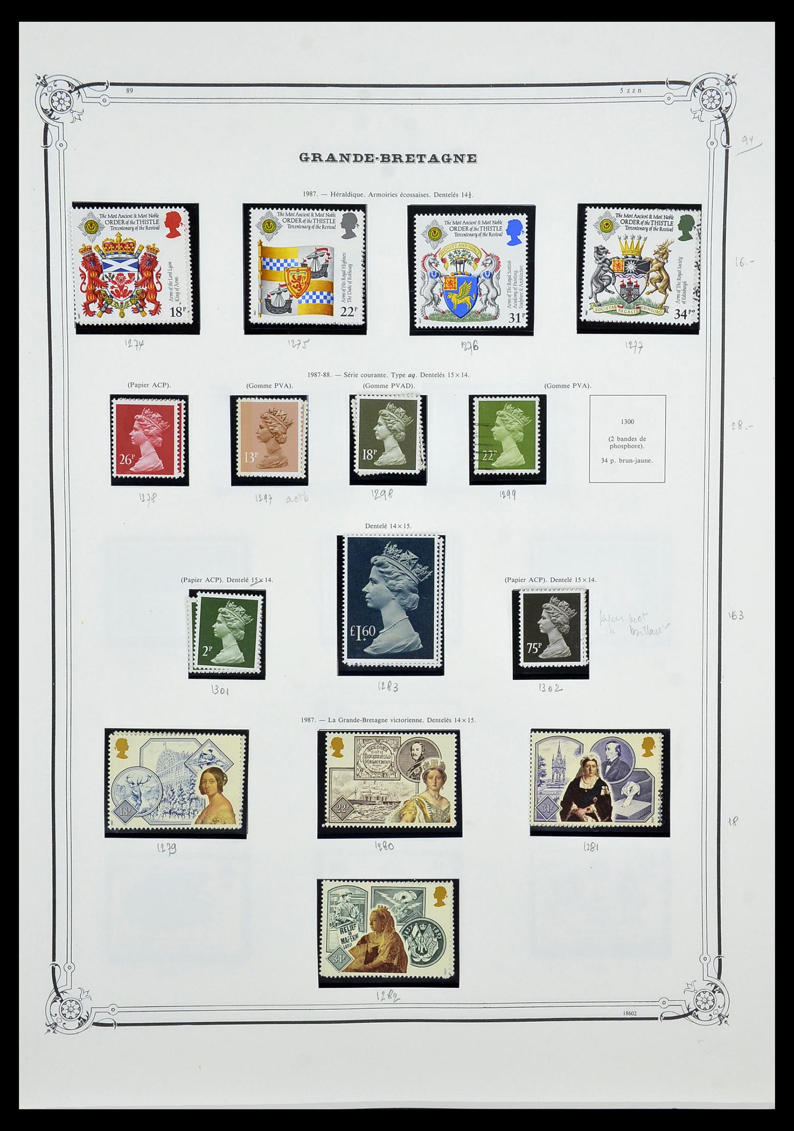34535 069 - Postzegelverzameling 34535 Engeland en koloniën 1847-1991.