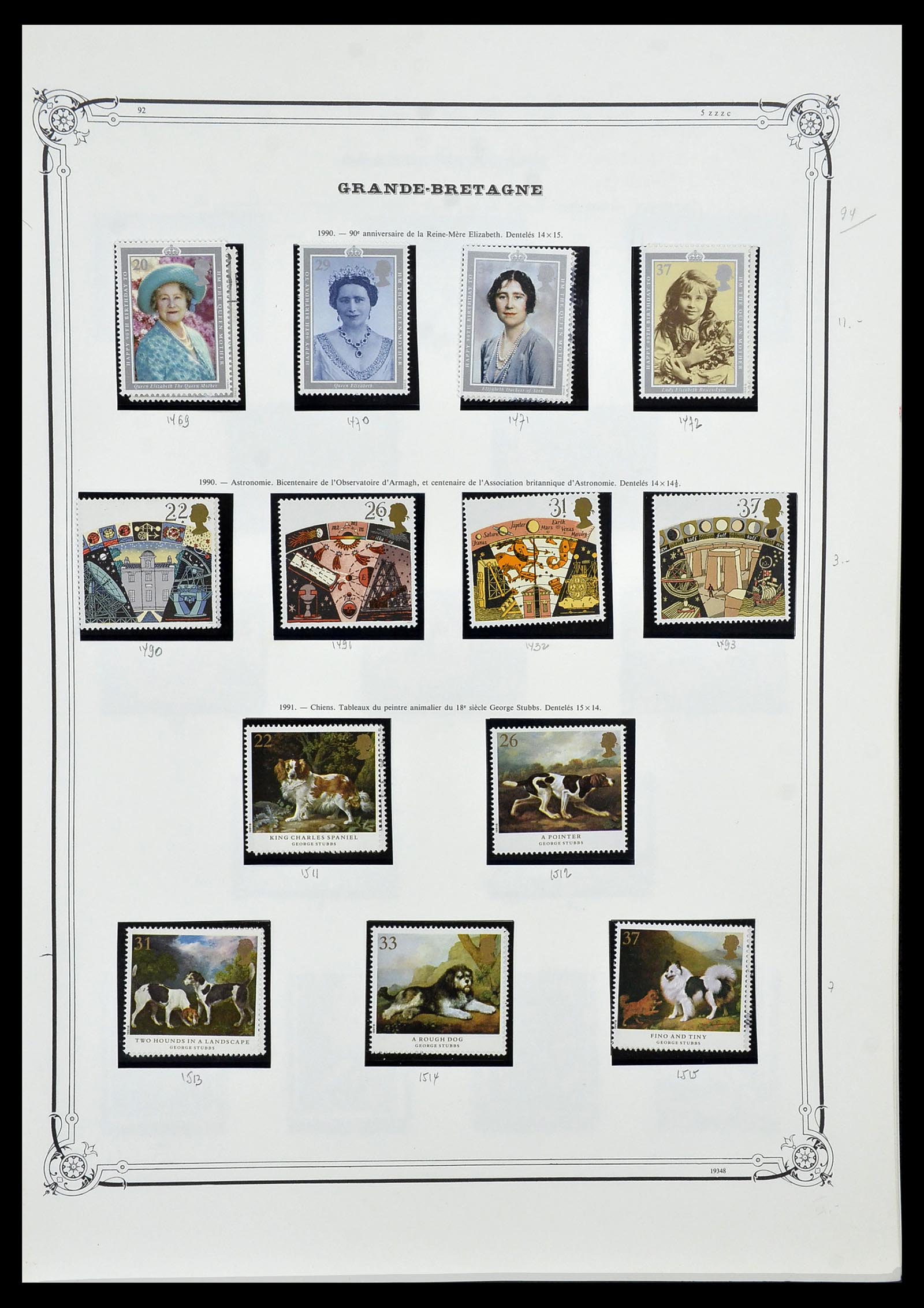 34535 083 - Postzegelverzameling 34535 Engeland en koloniën 1847-1991.
