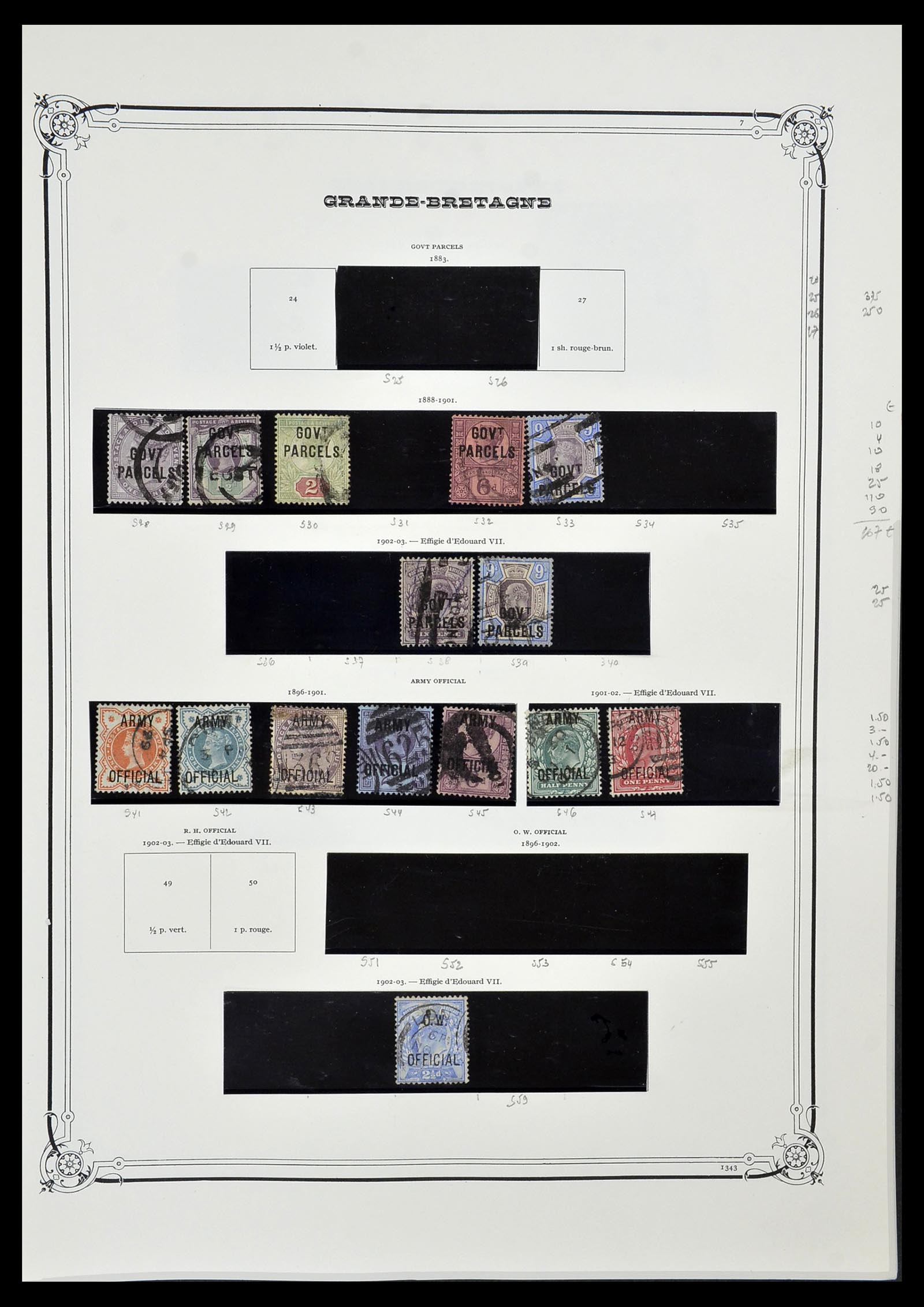 34535 087 - Postzegelverzameling 34535 Engeland en koloniën 1847-1991.