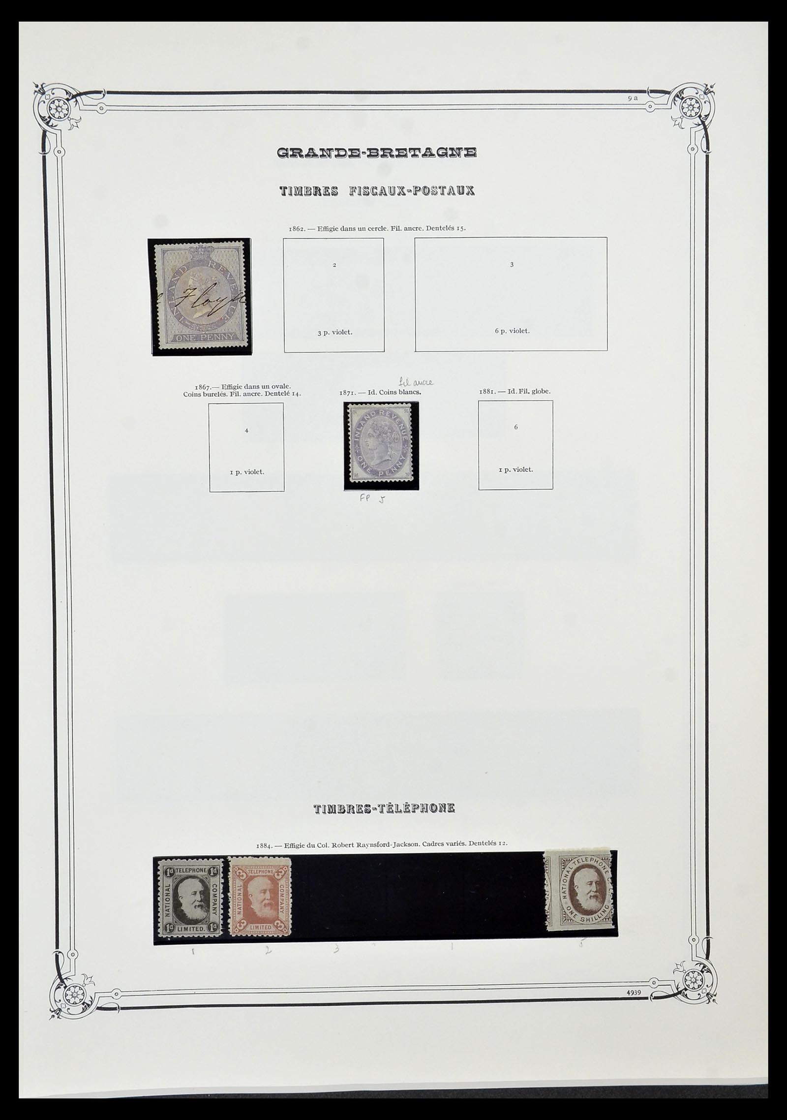 34535 090 - Postzegelverzameling 34535 Engeland en koloniën 1847-1991.