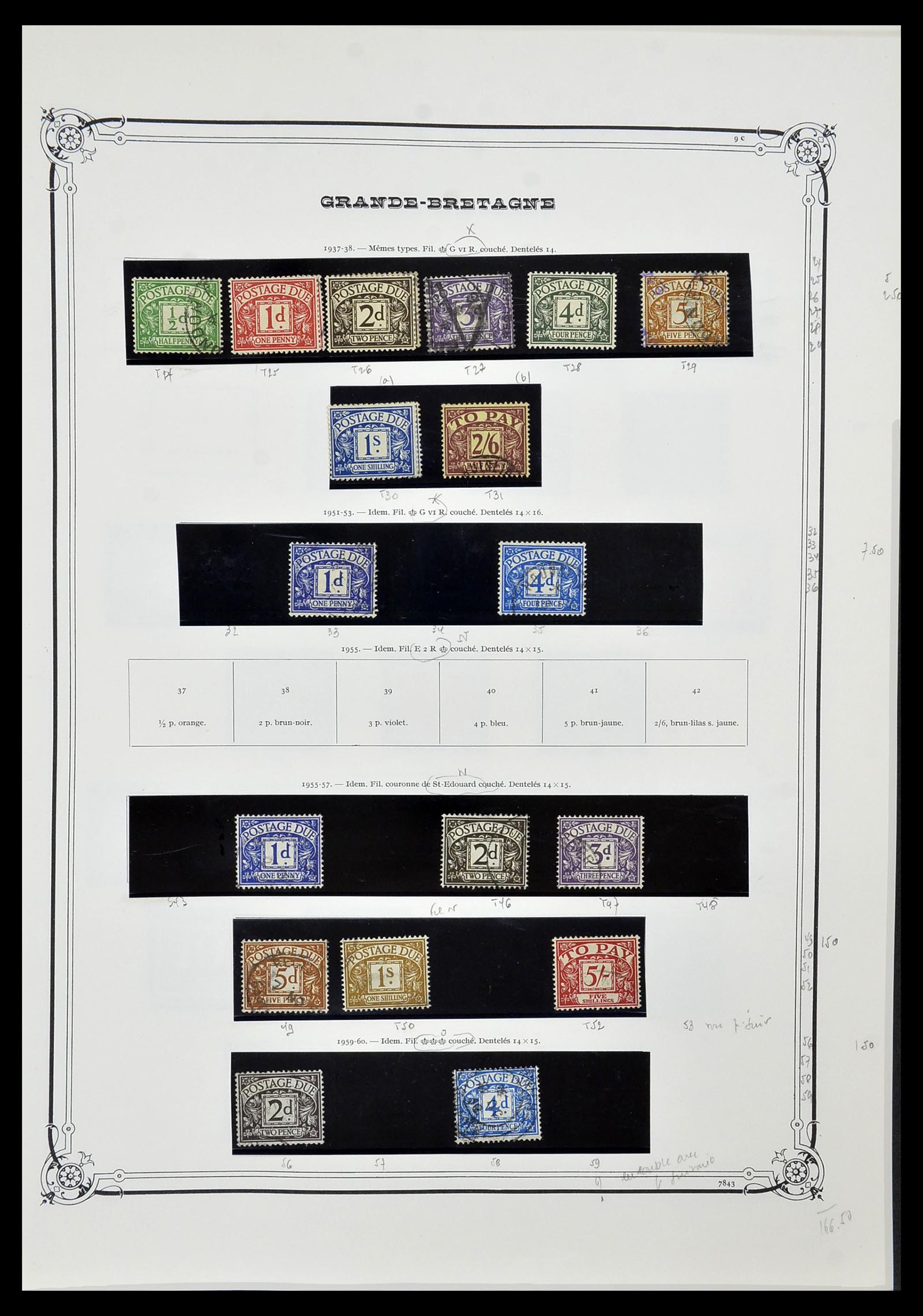 34535 092 - Postzegelverzameling 34535 Engeland en koloniën 1847-1991.